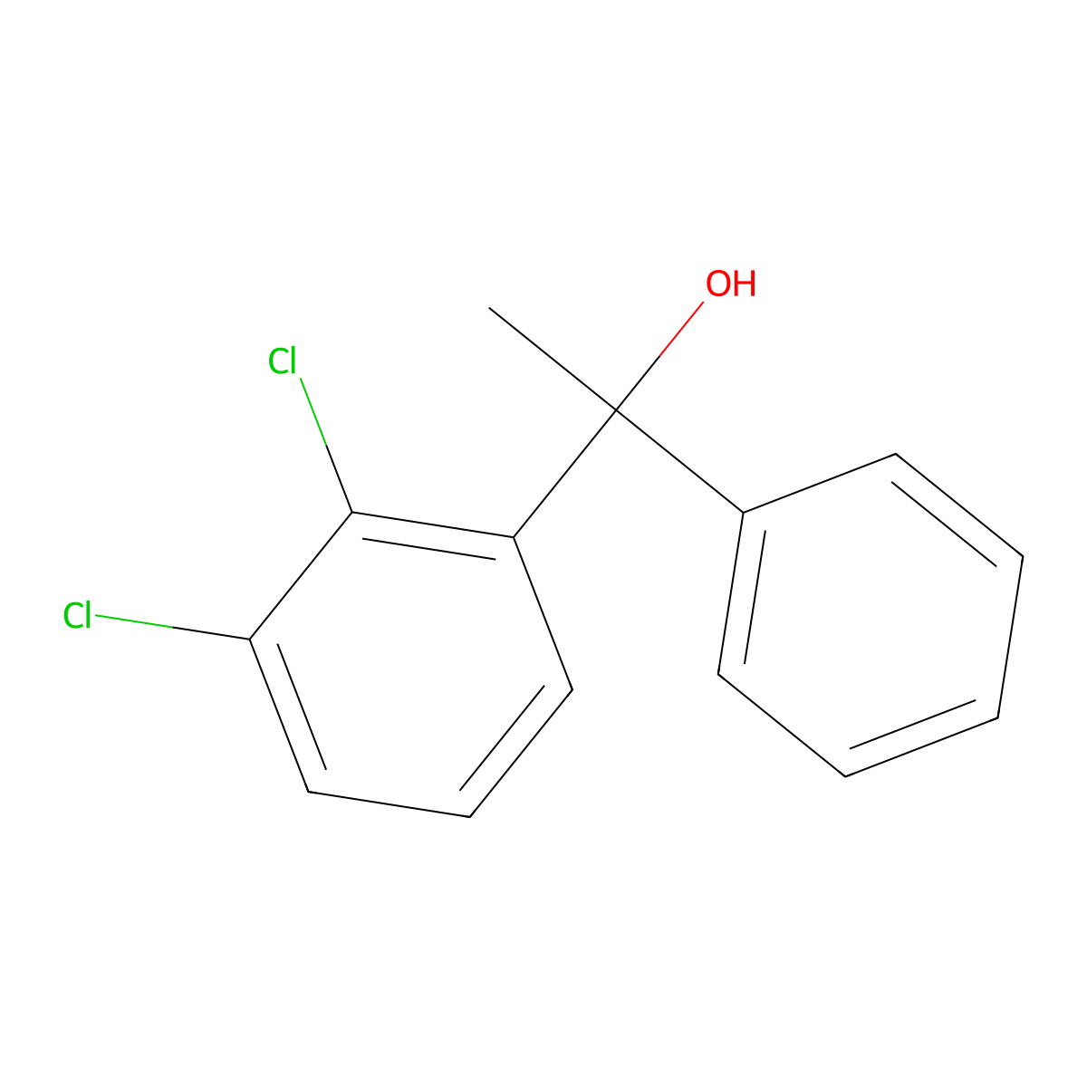 2,3-Dichloro-alpha-methyl-alpha-phenylbenZenemethanol molecular structure, CAS 1272303-97-5