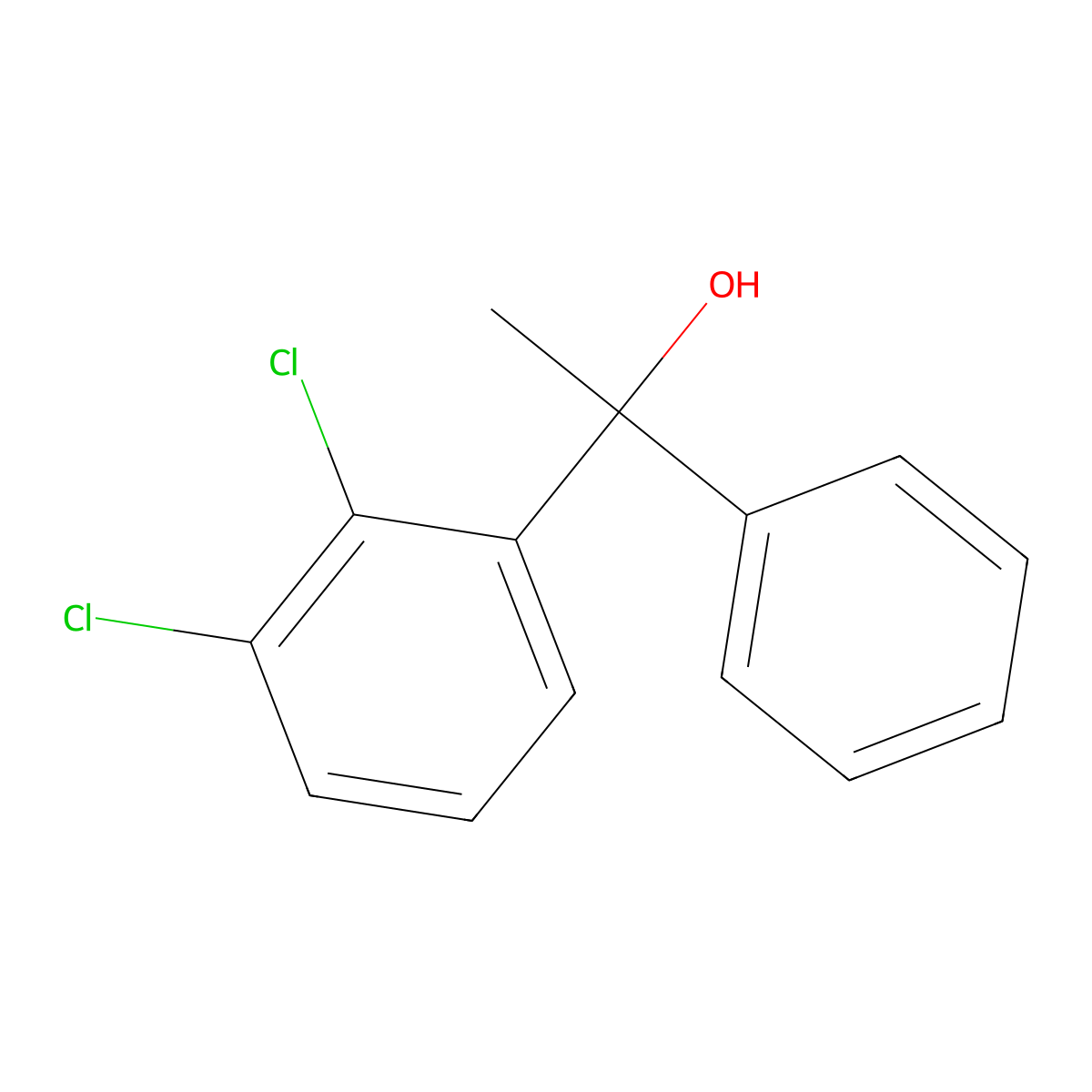 2,3-Dichloro-alpha-methyl-alpha-phenylbenZenemethanol molecular structure, CAS 1272303-97-5
