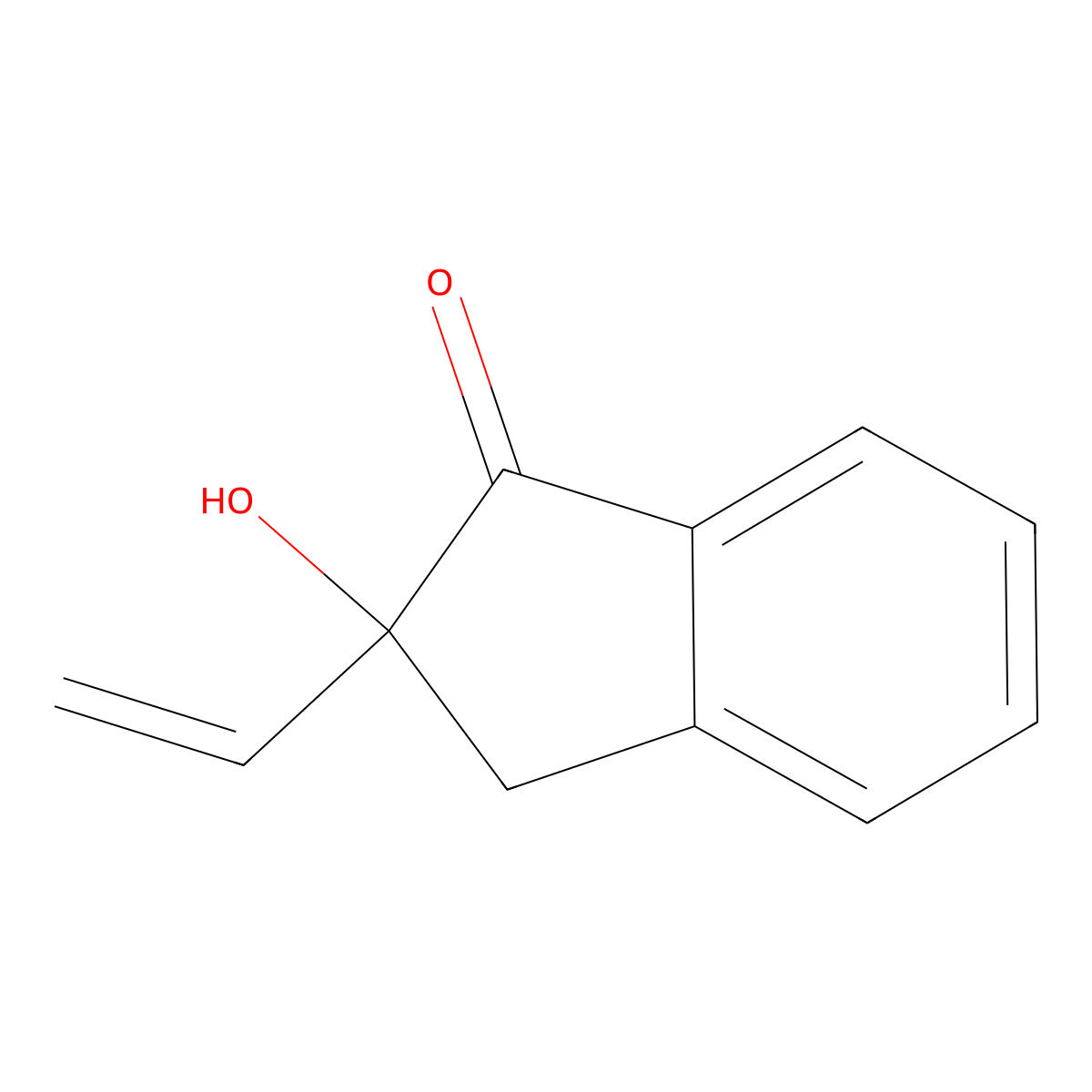 2-Hydroxy-2-vinylindan-1-one molecular structure, CAS 127231-13-4