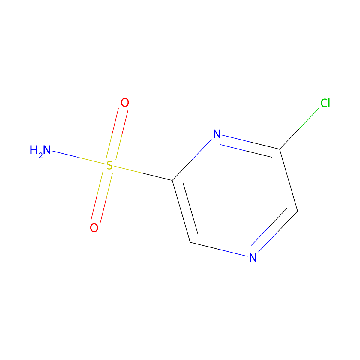 6-Chloropyrazine-2-sulfonamide molecular structure, CAS 1272356-94-1