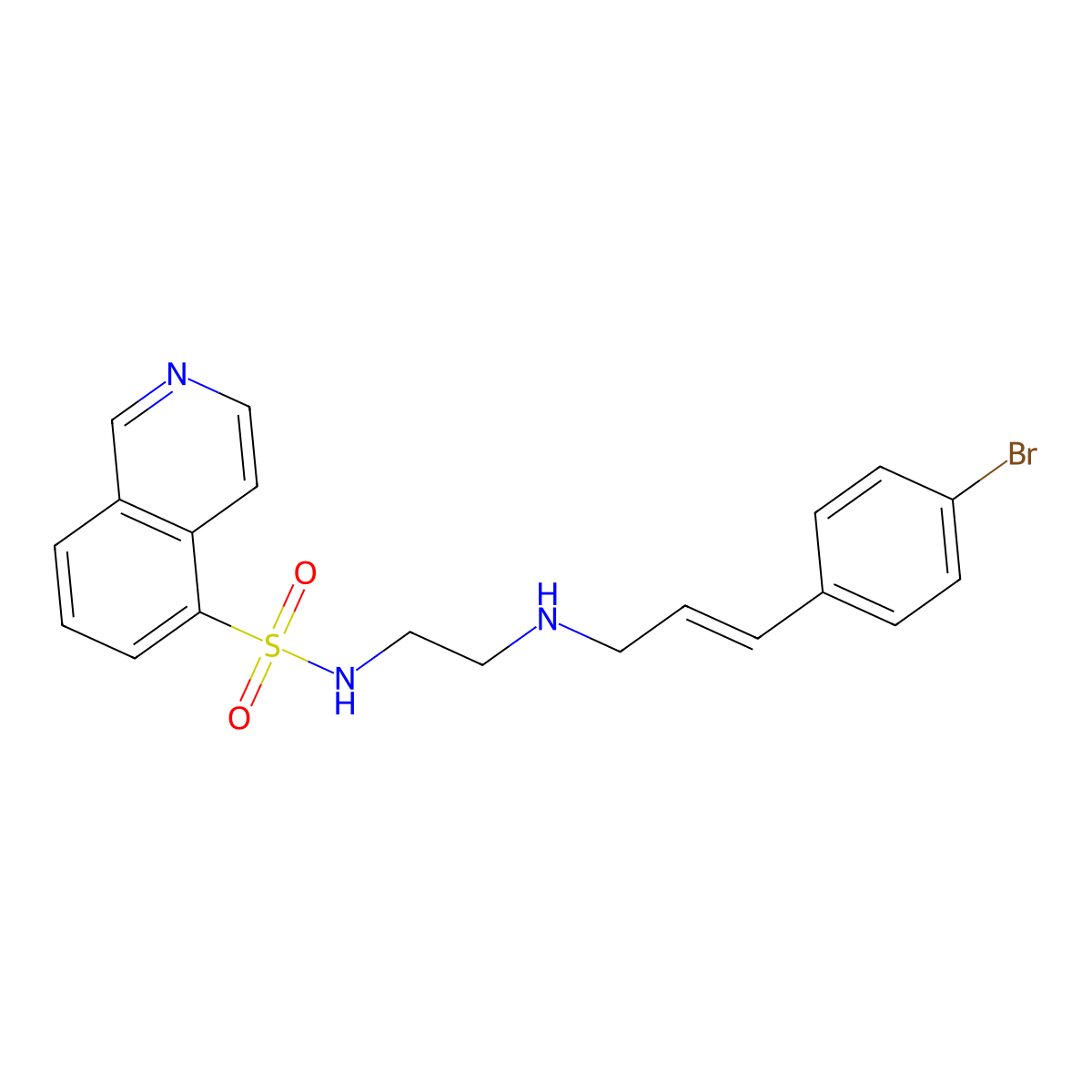 protein kinase inhibitor H89 molecular structure, CAS 127243-85-0