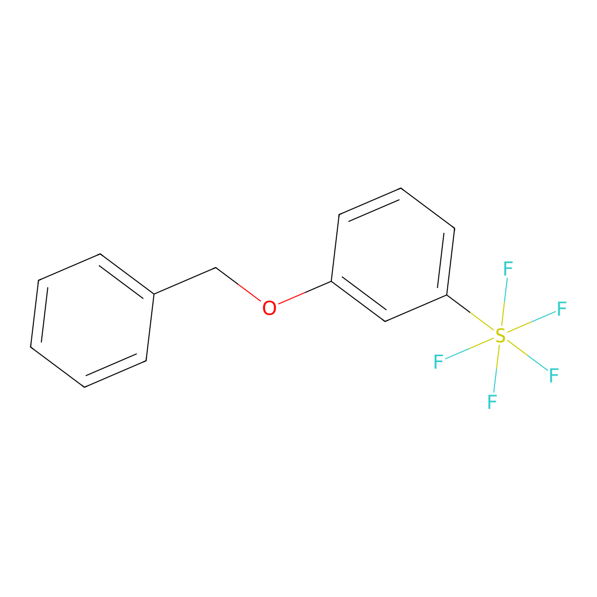 1-(Benzyloxy)-3-(pentafluoro-lambda~6~-sulfanyl)benzene molecular structure, CAS 1272542-25-2