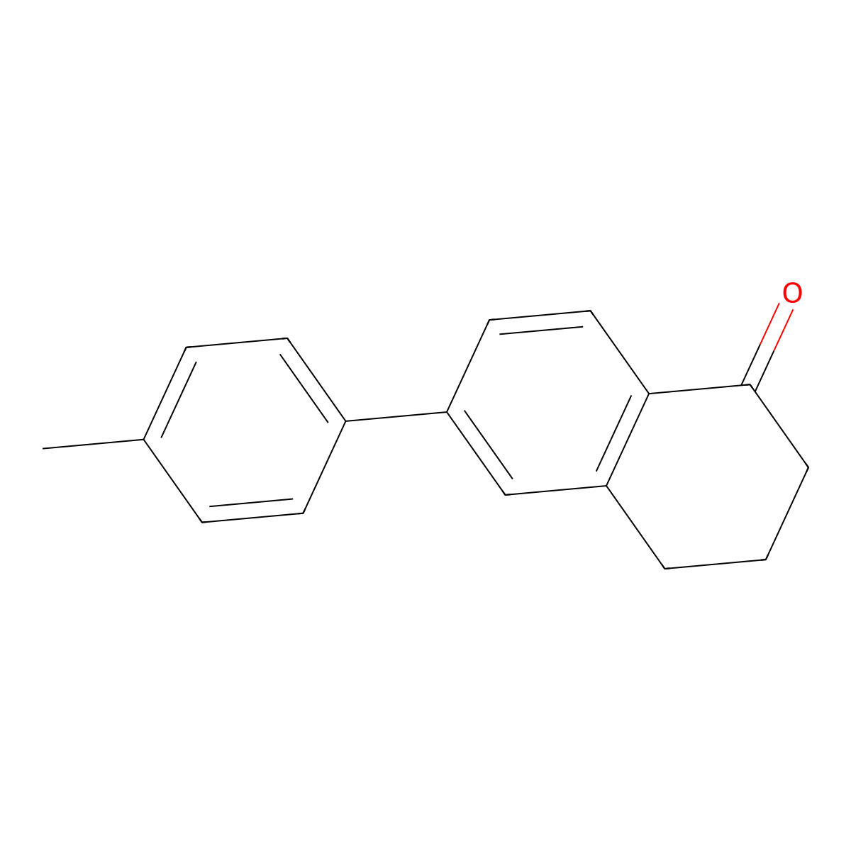 6-(p-Tolyl)-3,4-dihydronaphthalen-1(2H)-one molecular structure, CAS 127255-68-9