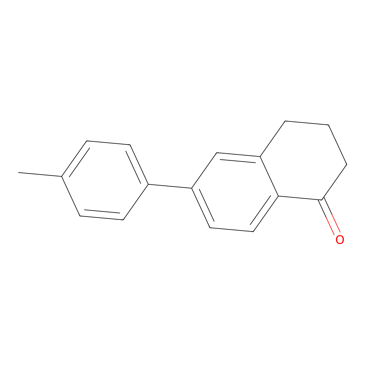 6-(p-Tolyl)-3,4-dihydronaphthalen-1(2H)-one molecular structure, CAS 127255-68-9
