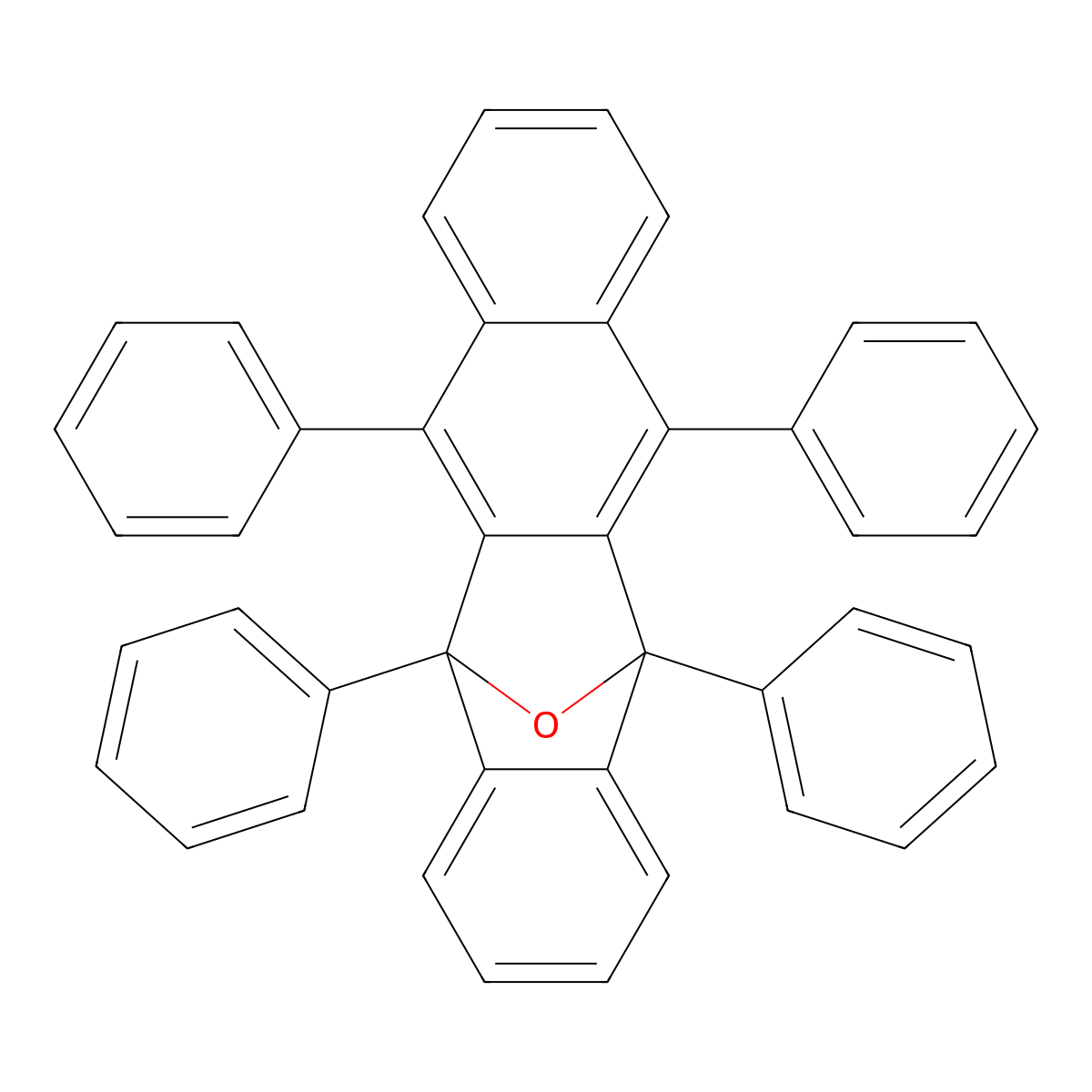 Tetraphenylnaphthacene monoxide molecular structure, CAS 127257-80-1