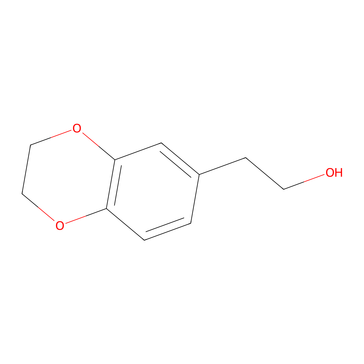 2-(2,3-Dihydrobenzo[b][1,4]dioxin-6-yl)ethanol molecular structure, CAS 127264-09-9