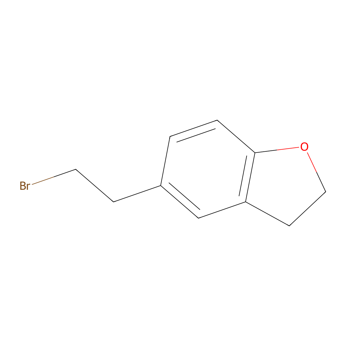 5-(2-Bromoethyl)-2,3-dihydro-1-benzofuran molecular structure, CAS 127264-14-6