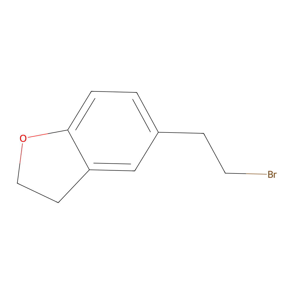 5-(2-Bromoethyl)-2,3-dihydro-1-benzofuran molecular structure, CAS 127264-14-6