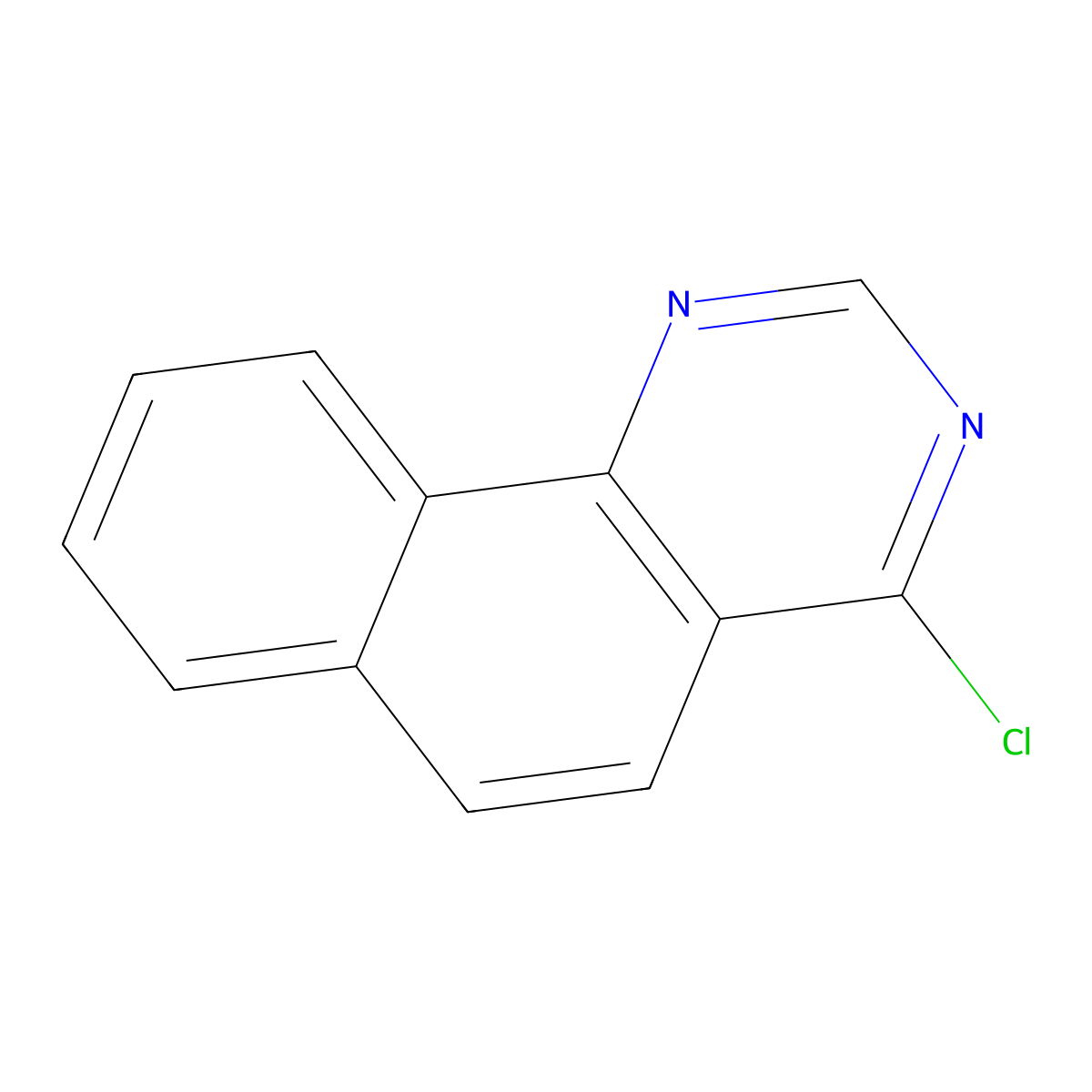 4-Chlorobenzo(h)quinazoline molecular structure, CAS 1272661-20-7