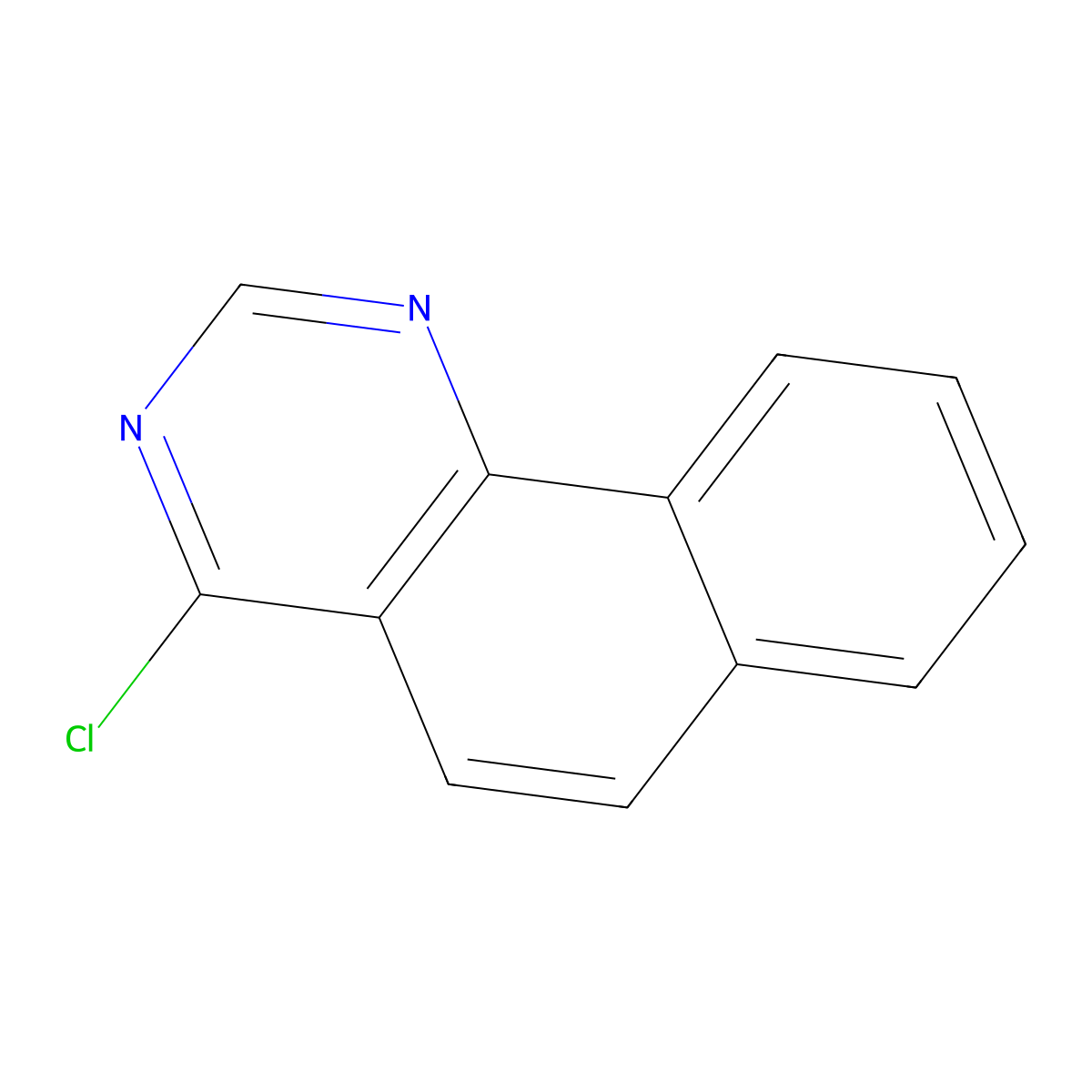 4-Chlorobenzo(h)quinazoline molecular structure, CAS 1272661-20-7