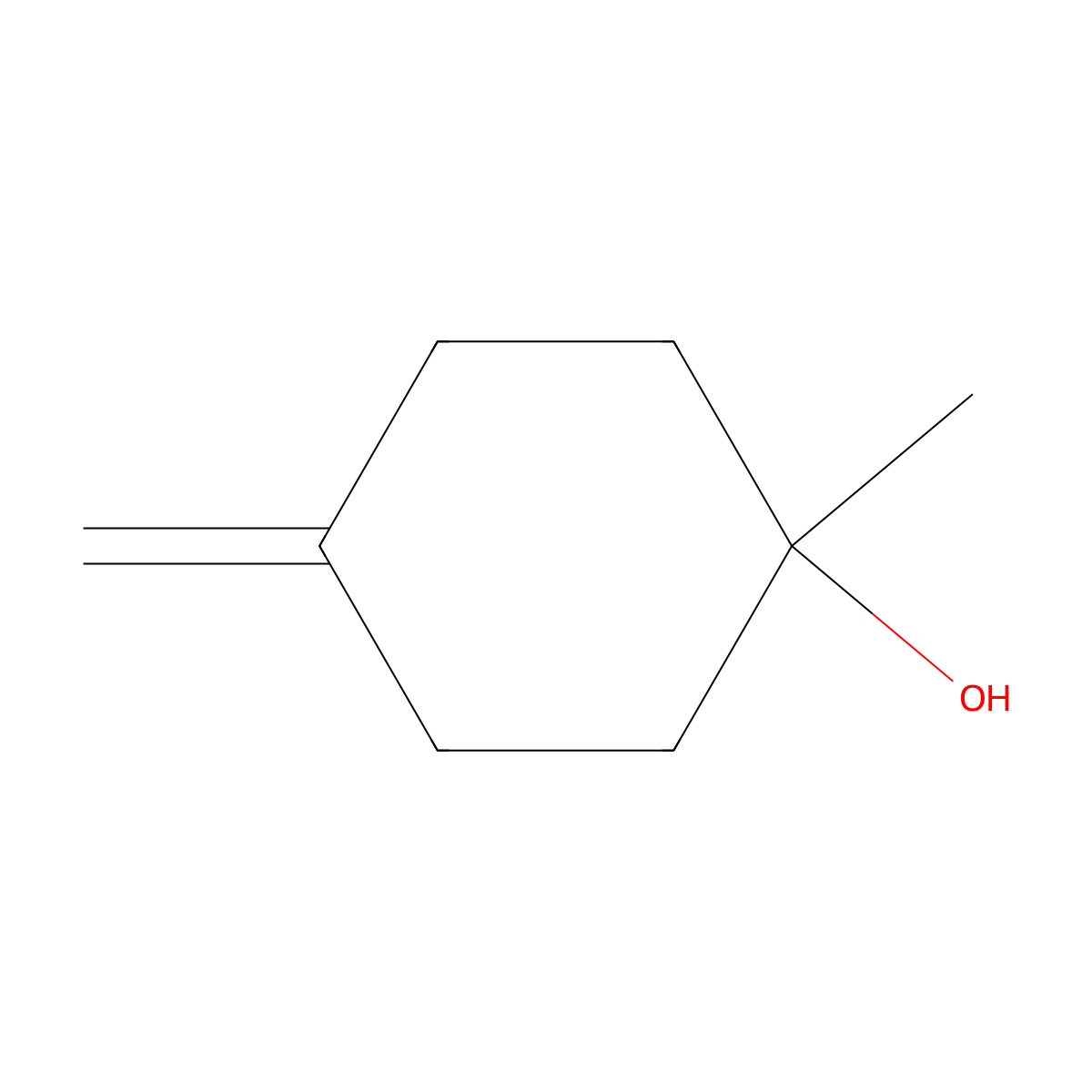 1-Methyl-4-methylidenecyclohexan-1-ol molecular structure, CAS 1272667-64-7