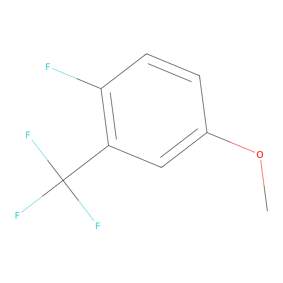 4-Fluoro-3-(trifluoromethyl)anisole molecular structure, CAS 127271-65-2