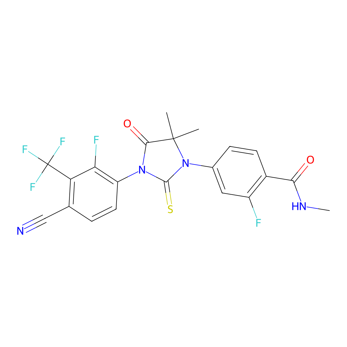 Androgen receptor antagonist 2 molecular structure, CAS 1272719-00-2