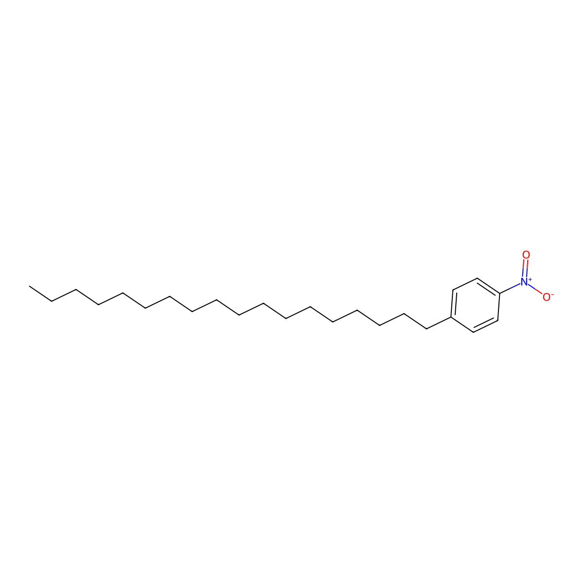 Benzene, 1-nitro-4-octadecyl- molecular structure, CAS 127274-77-5