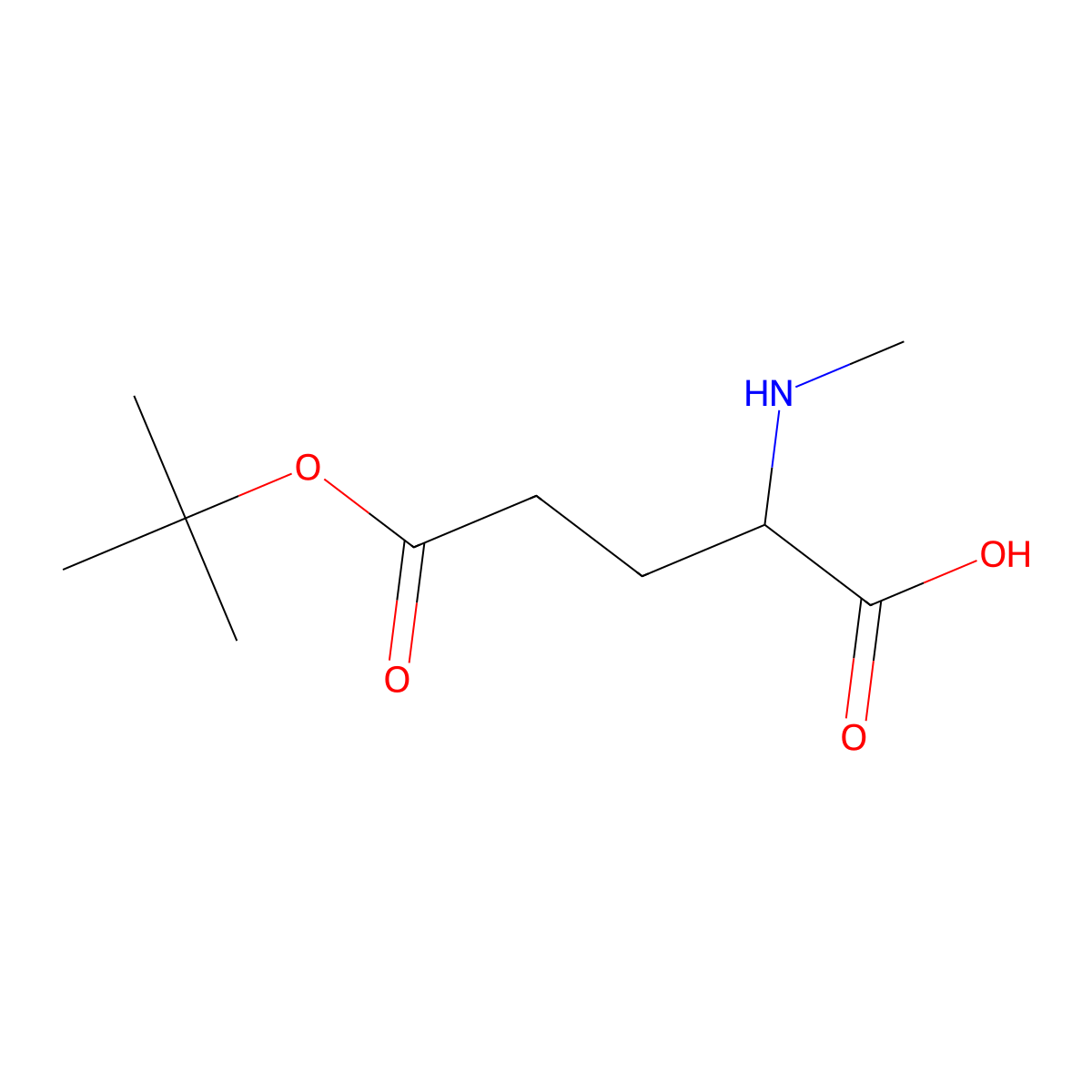 L-Glutamic acid, N-methyl-, 5-(1,1-dimethylethyl) ester molecular structure, CAS 1272754-93-4