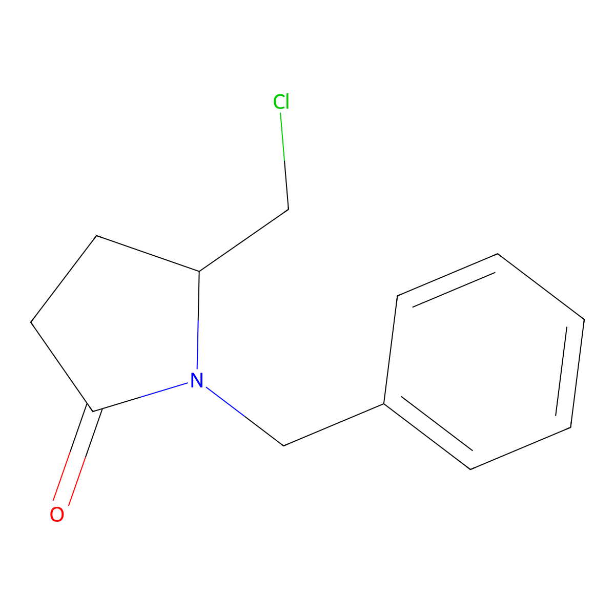 (R)-1-Benzyl-5-chloromethyl-2-pyrrolidinone molecular structure, CAS 1272755-28-8