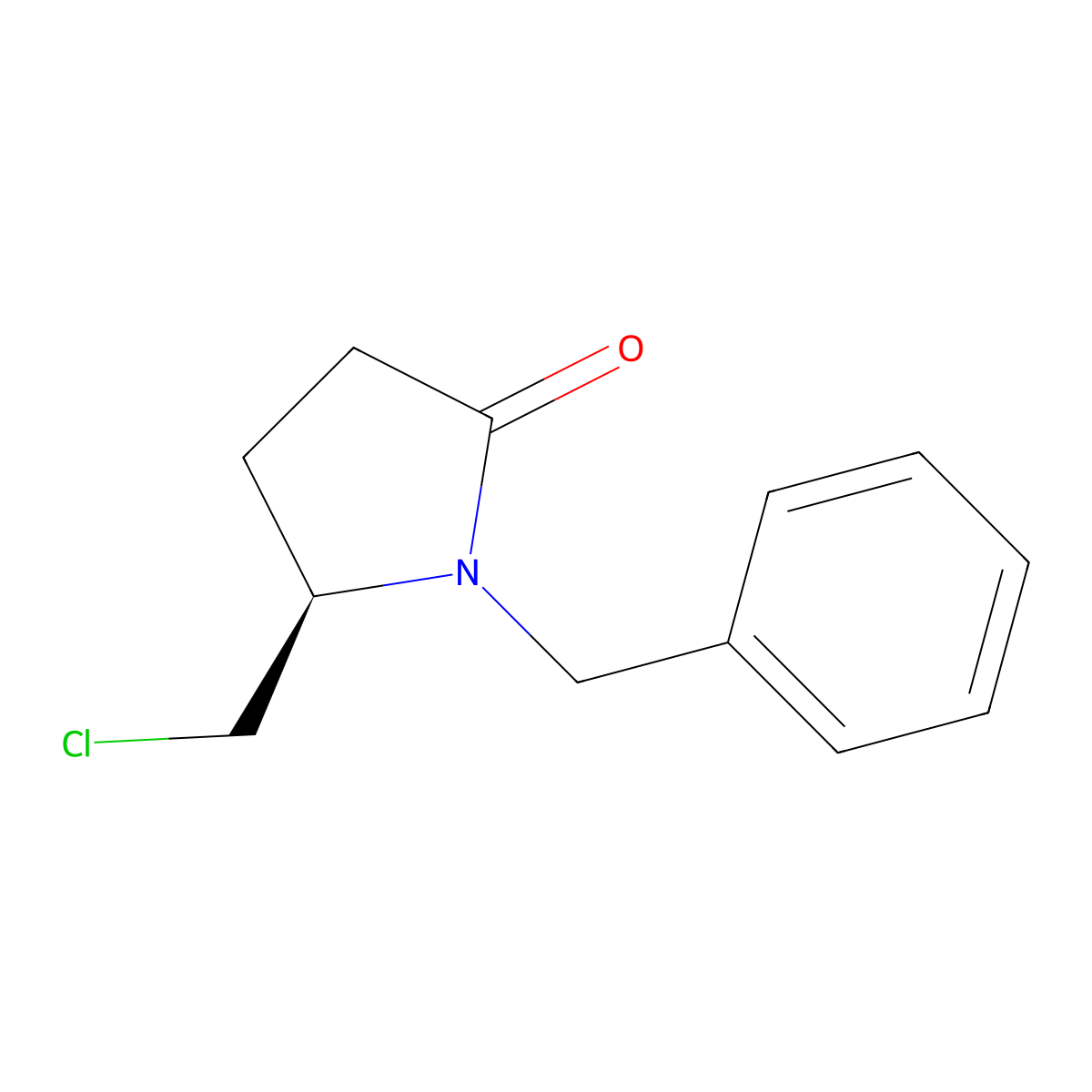 (R)-1-Benzyl-5-chloromethyl-2-pyrrolidinone molecular structure, CAS 1272755-28-8