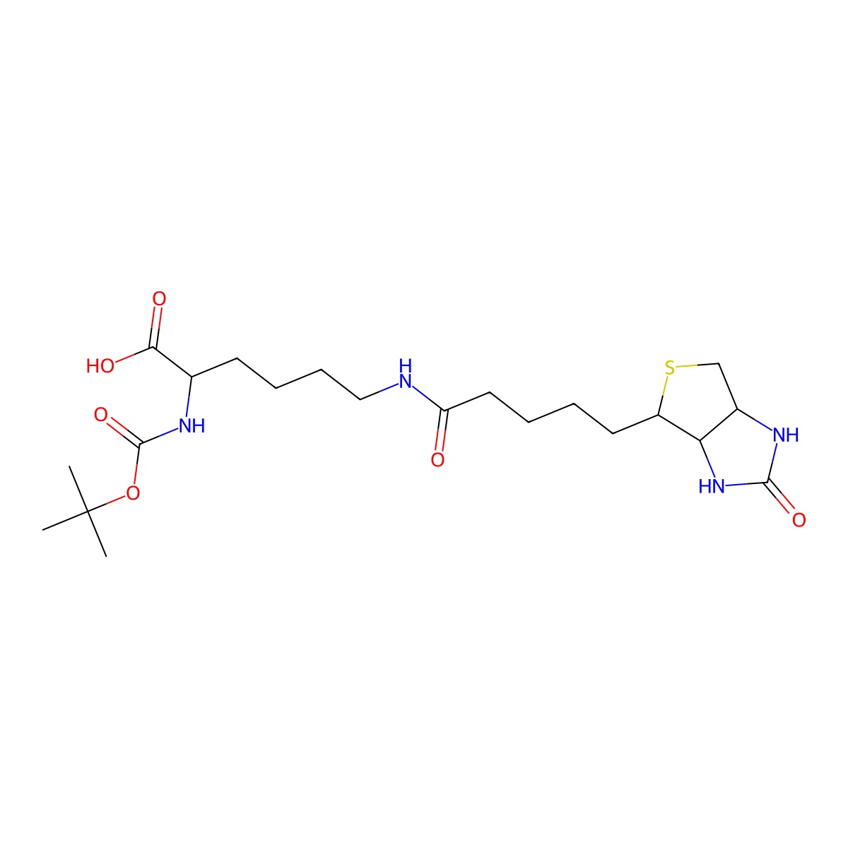Boc-d-lys(biotin)-oh molecular structure, CAS 1272755-71-1