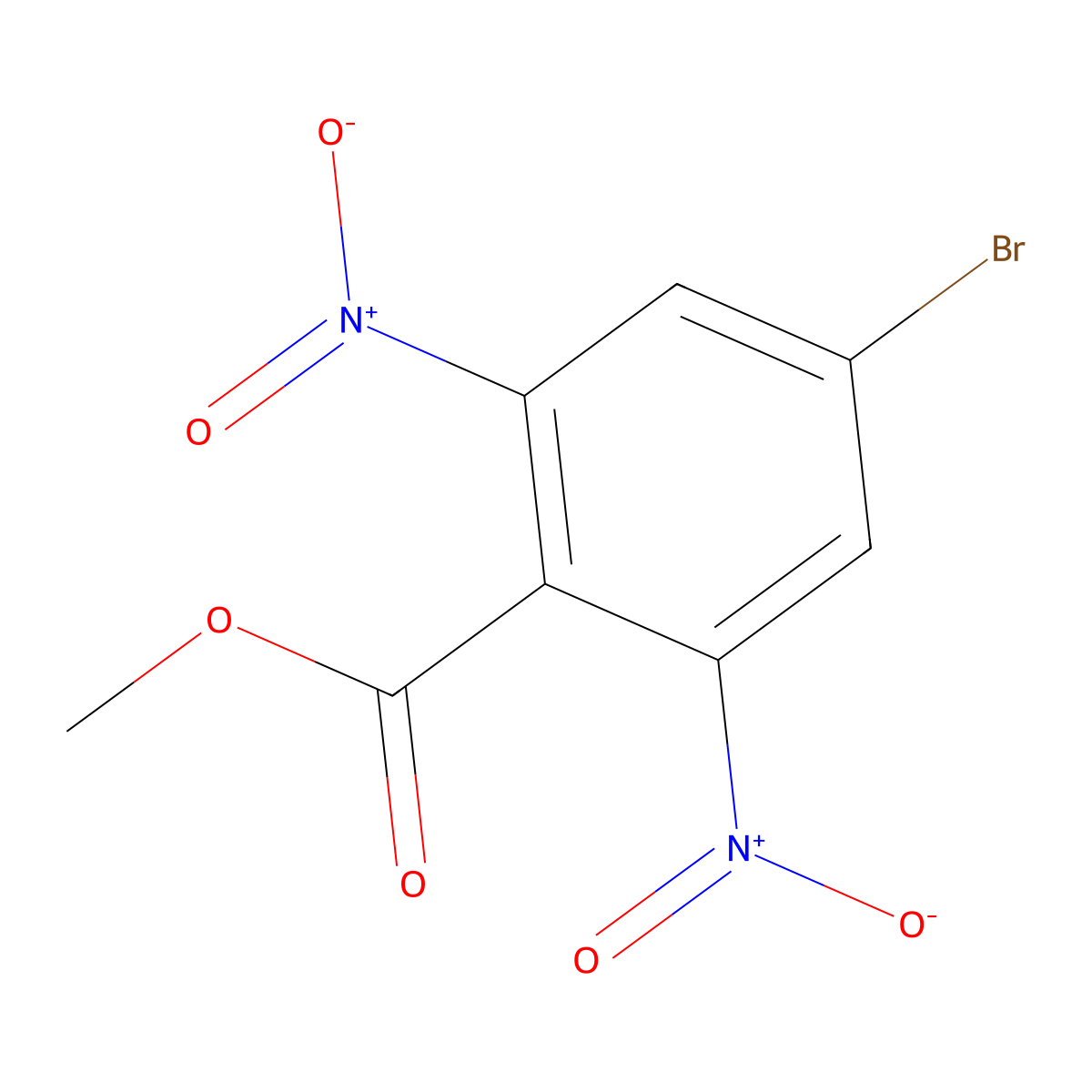 Methyl 4-bromo-2,6-dinitrobenzoate molecular structure, CAS 1272756-03-2