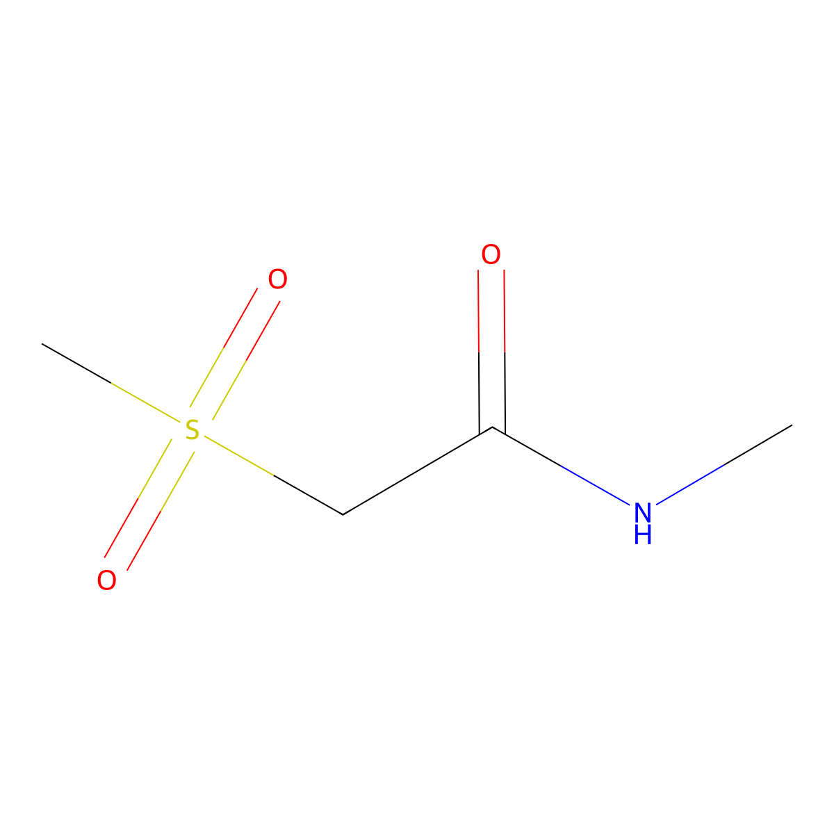 N-Methyl-2-(methylsulfonyl)acetamide molecular structure, CAS 1272756-05-4
