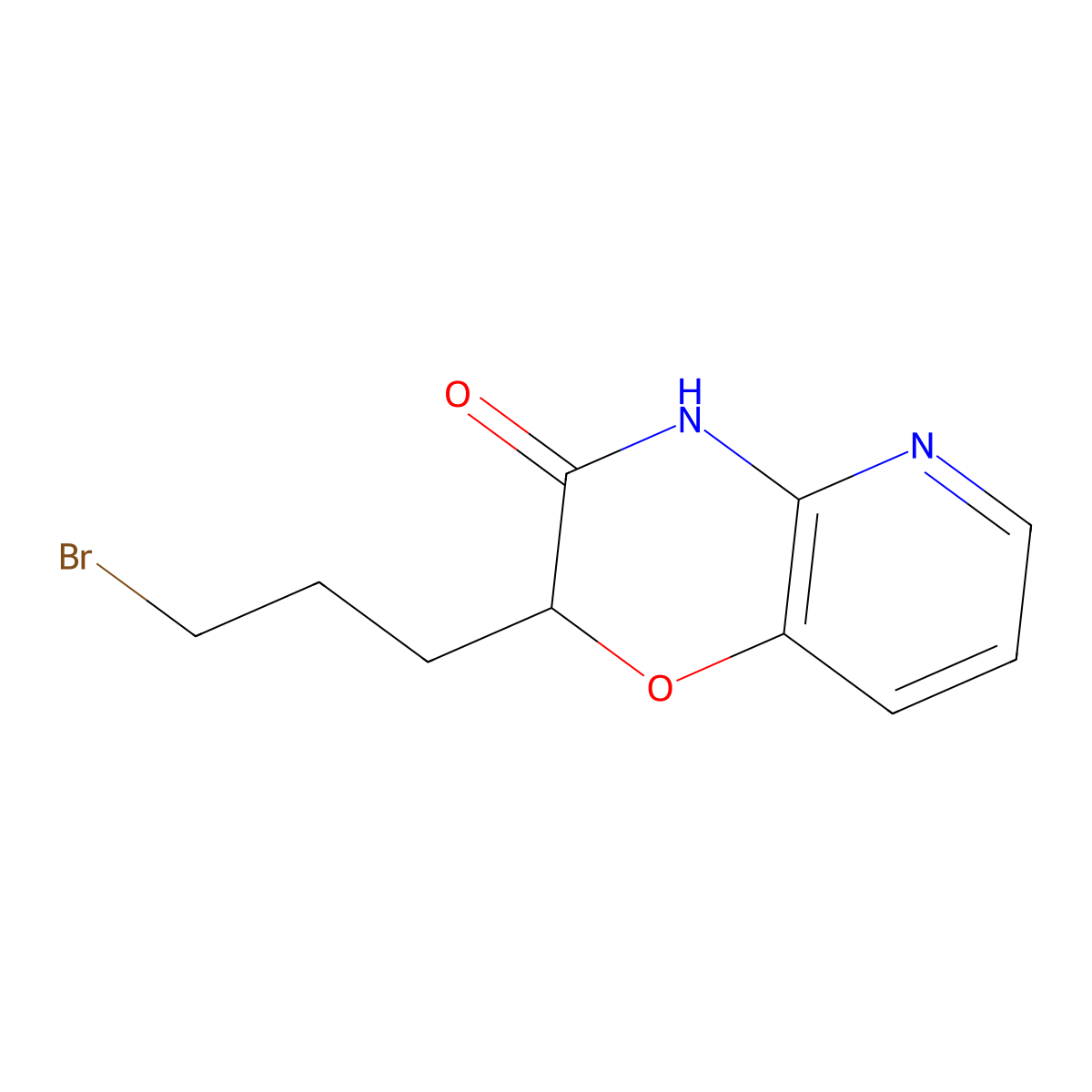 2-(3-bromopropyl)-2H,3H,4H-pyrido[3,2-b][1,4]oxazin-3-one molecular structure, CAS 1272756-62-3