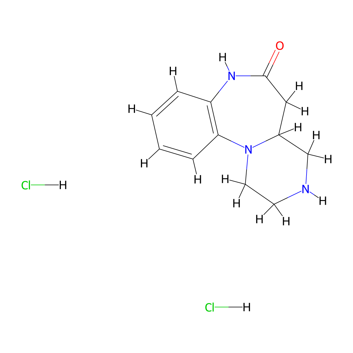 1,2,3,4,4a,5-Hexahydrobenzo[b]pyrazino[1,2-d][1,4]diazepin-6(7H)-one dihydrochloride molecular structure, CAS 1272758-13-0