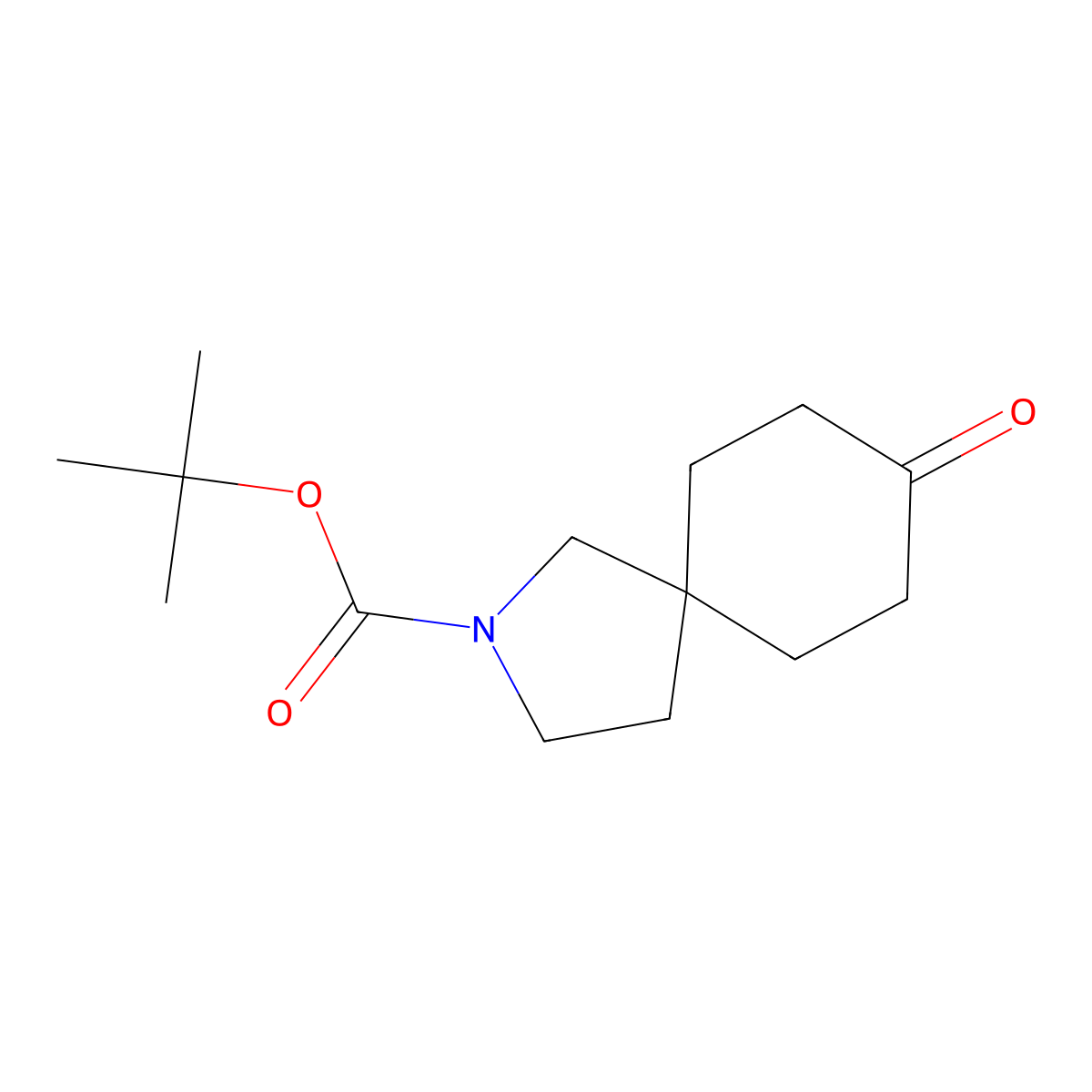 tert-Butyl 8-oxo-2-azaspiro[4.5]decane-2-carboxylate molecular structure, CAS 1272758-17-4