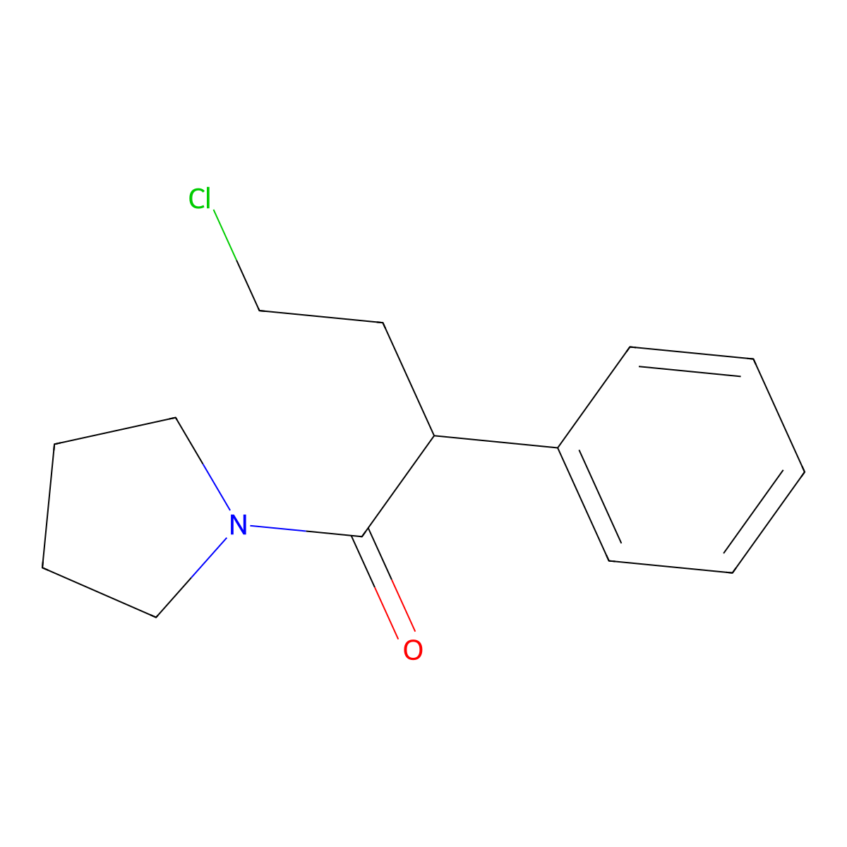 4-Chloro-2-phenyl-1-(pyrrolidin-1-YL)butan-1-one molecular structure, CAS 1272758-21-0