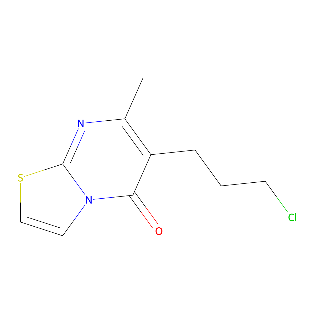 6-(3-Chloropropyl)-7-methyl-5H-thiazolo[3,2-A]pyrimidin-5-one molecular structure, CAS 1272758-37-8