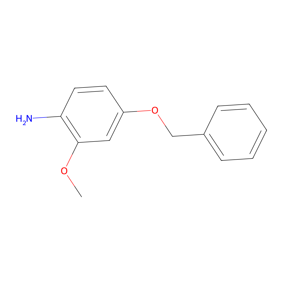 4-(Benzyloxy)-2-methoxyaniline molecular structure, CAS 127285-28-3