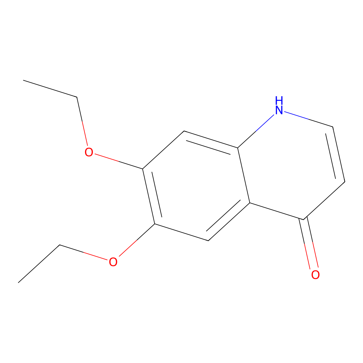 6,7-Diethoxyquinolin-4(1H)-one molecular structure, CAS 127285-58-9
