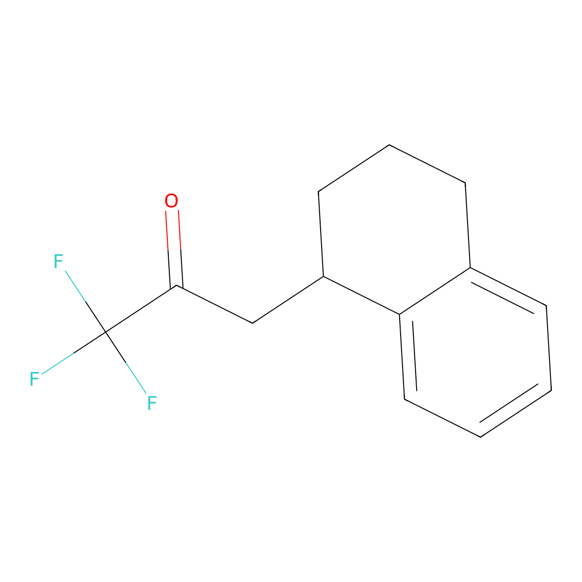 1,1,1-Trifluoro-3-(1,2,3,4-tetrahydronaphthalen-1-yl)propan-2-one molecular structure, CAS 1272879-87-4