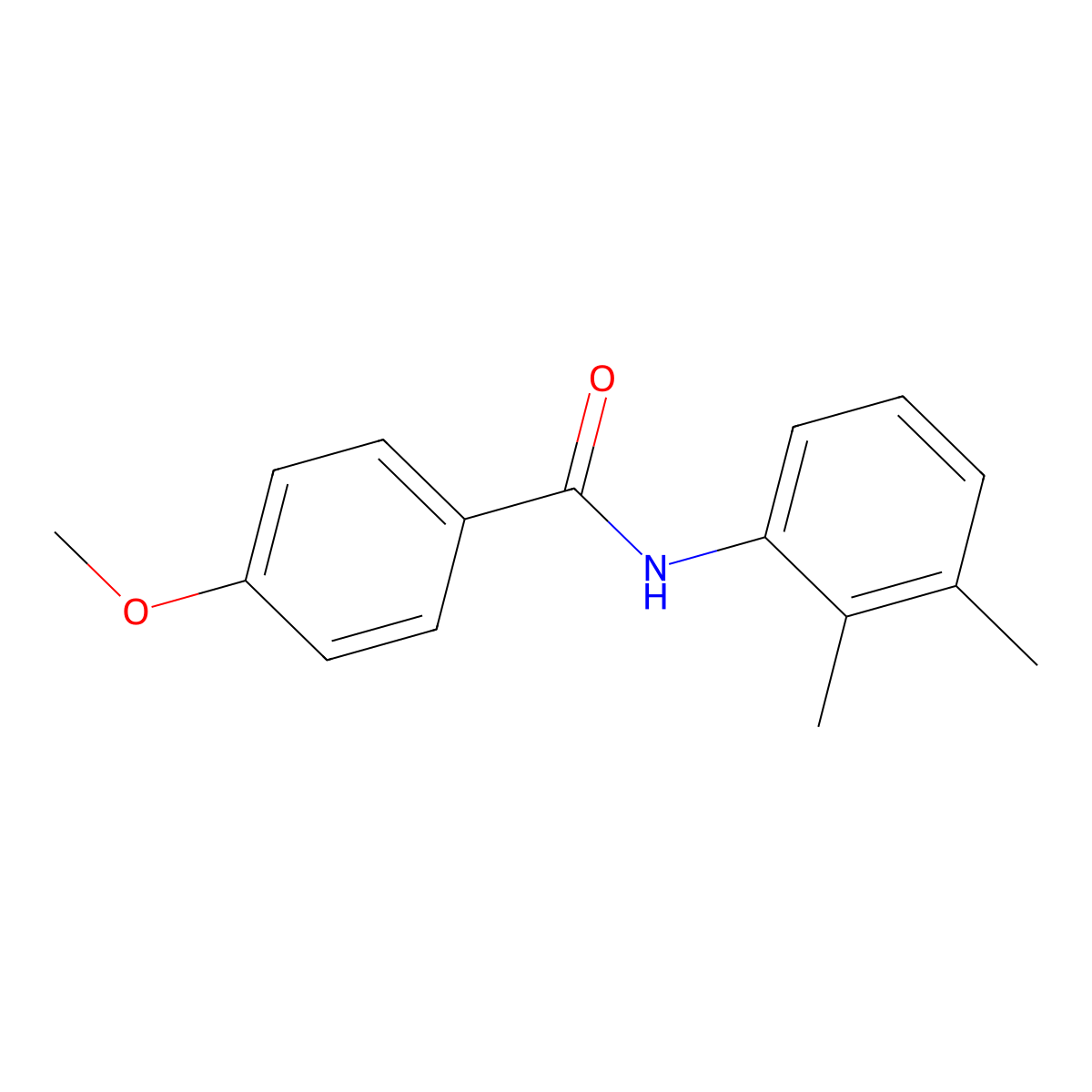 2',3'-Dimethyl-4-methoxybenzanilide molecular structure, CAS 127291-96-7