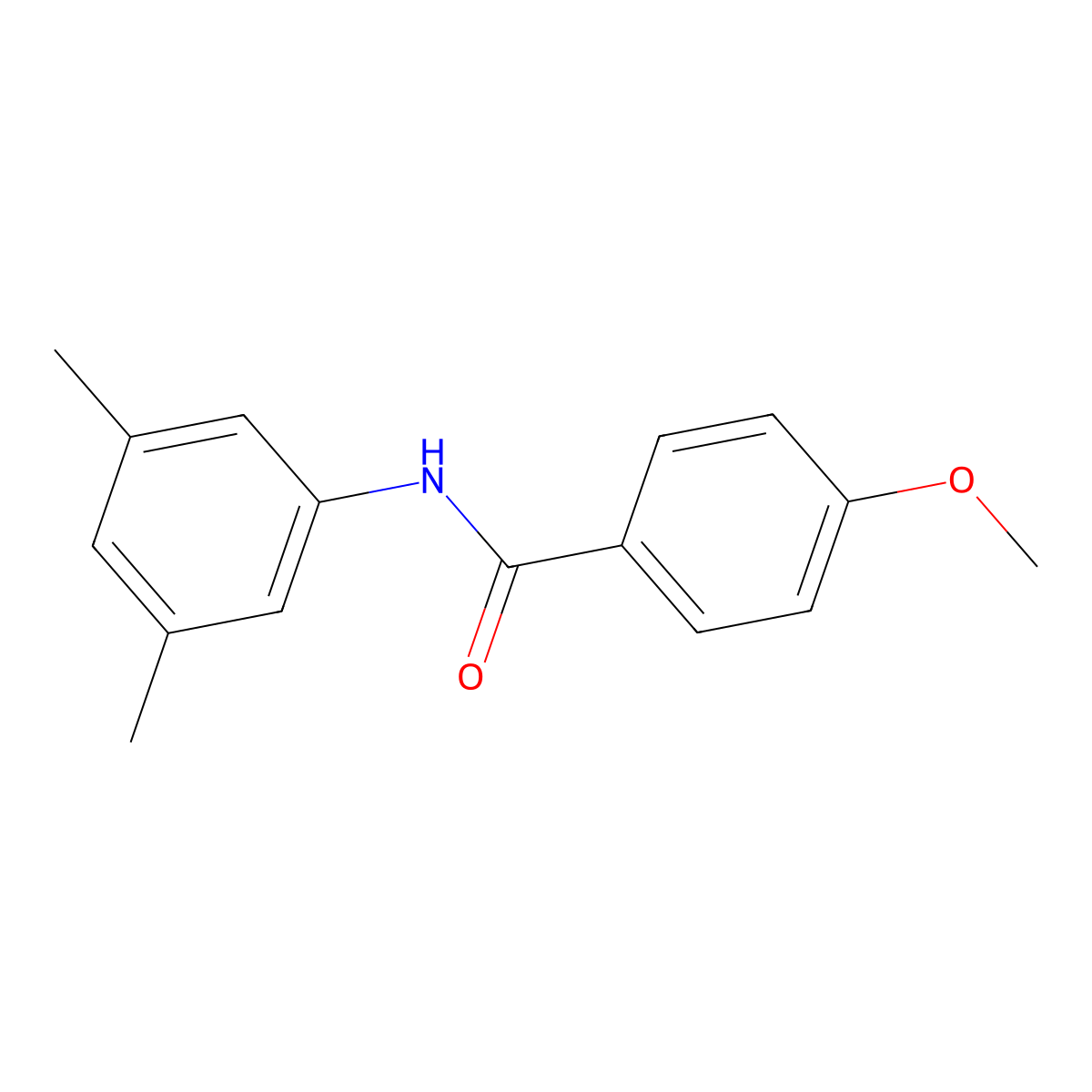 N-(3,5-Dimethylphenyl)-4-methoxybenzamide molecular structure, CAS 127291-98-9
