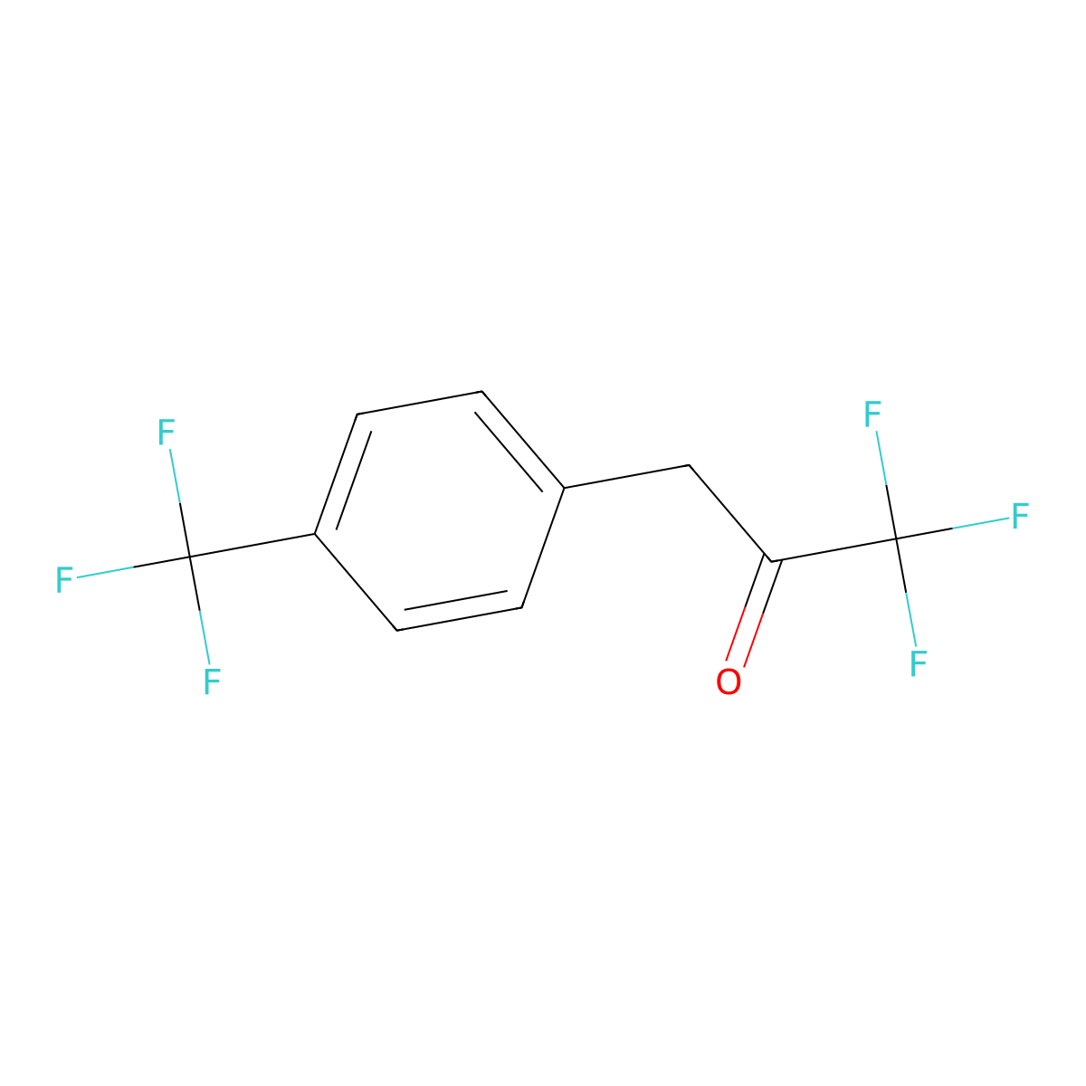 1,1,1-Trifluoro-3-(4-(trifluoromethyl)phenyl)propan-2-one molecular structure, CAS 1272932-34-9