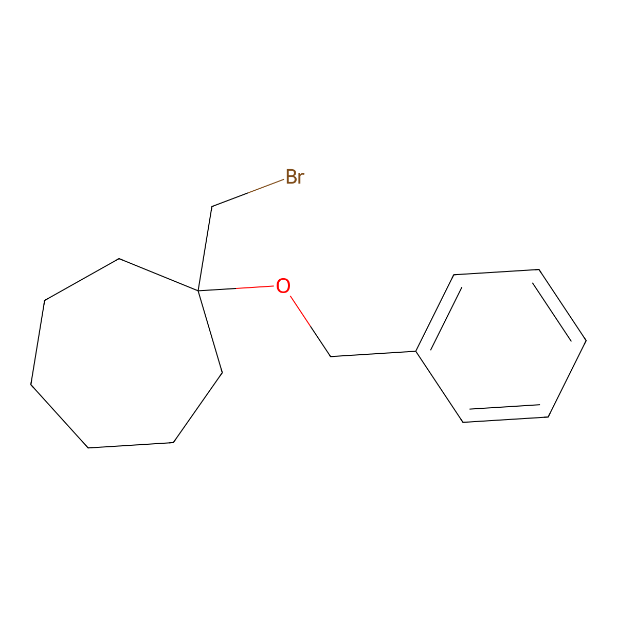 1-(Benzyloxy)-1-(bromomethyl)cycloheptane molecular structure, CAS 1272942-51-4