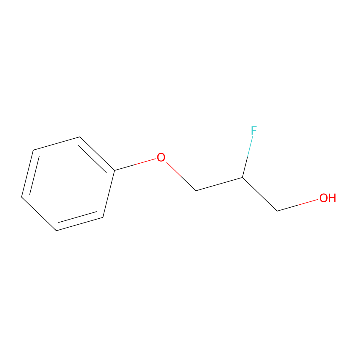 2-Fluoro-3-phenoxypropan-1-ol molecular structure, CAS 127296-14-4