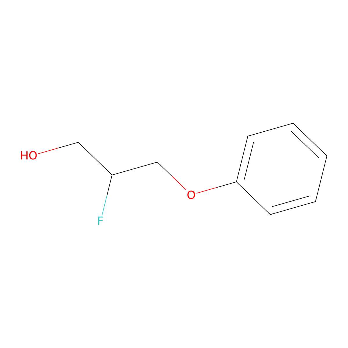 2-Fluoro-3-phenoxypropan-1-ol molecular structure, CAS 127296-14-4