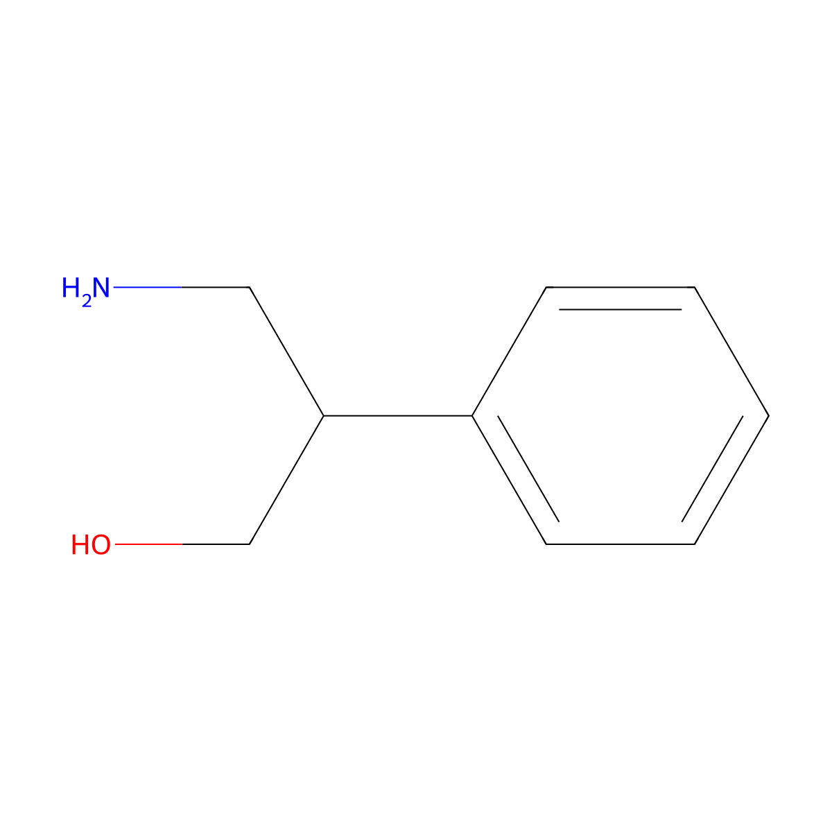 (R)-3-amino-2-phenylpropan-1-ol molecular structure, CAS 127298-24-2