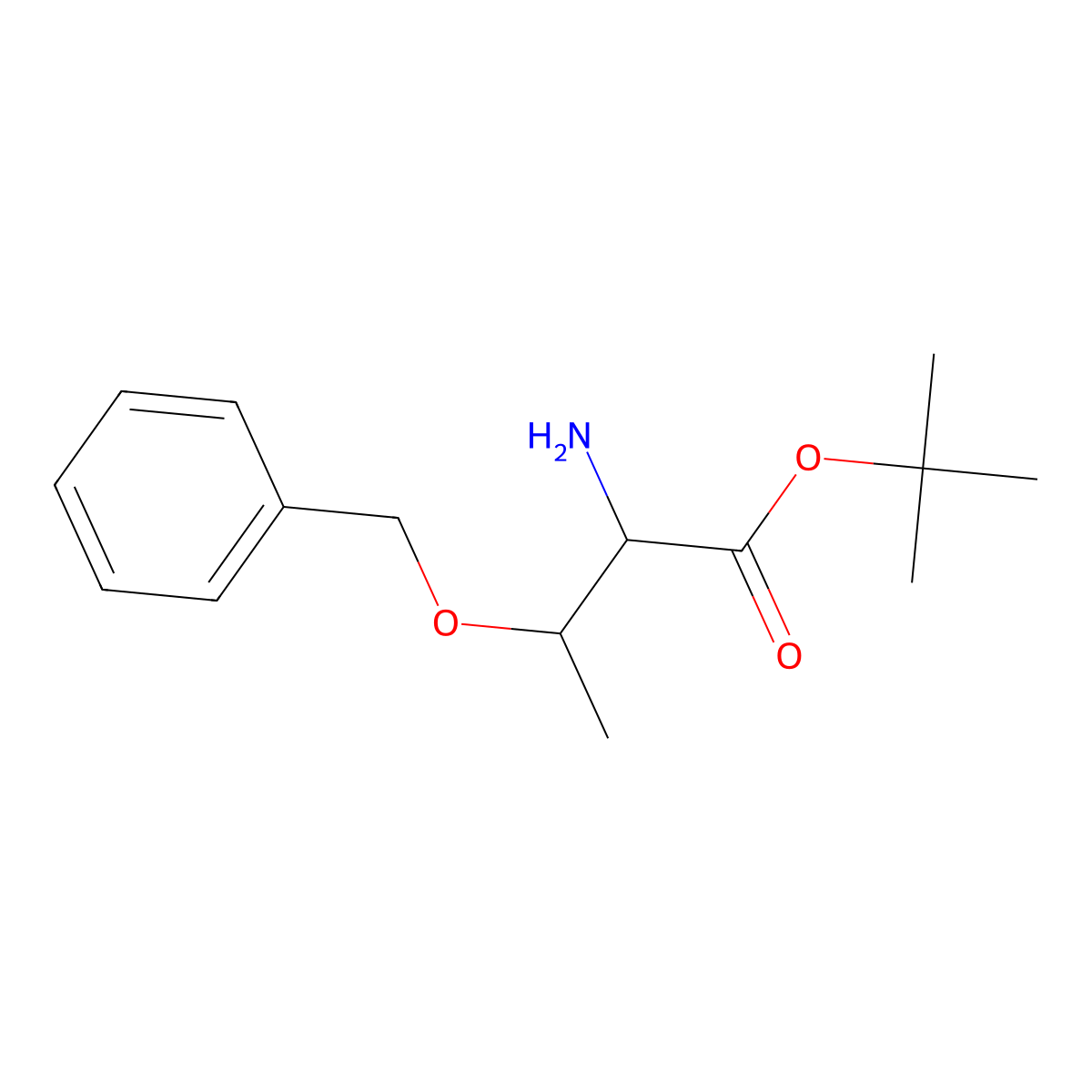 tert-butyl (2S,3R)-2-amino-3-(benzyloxy)butanoate molecular structure, CAS 1273017-08-5