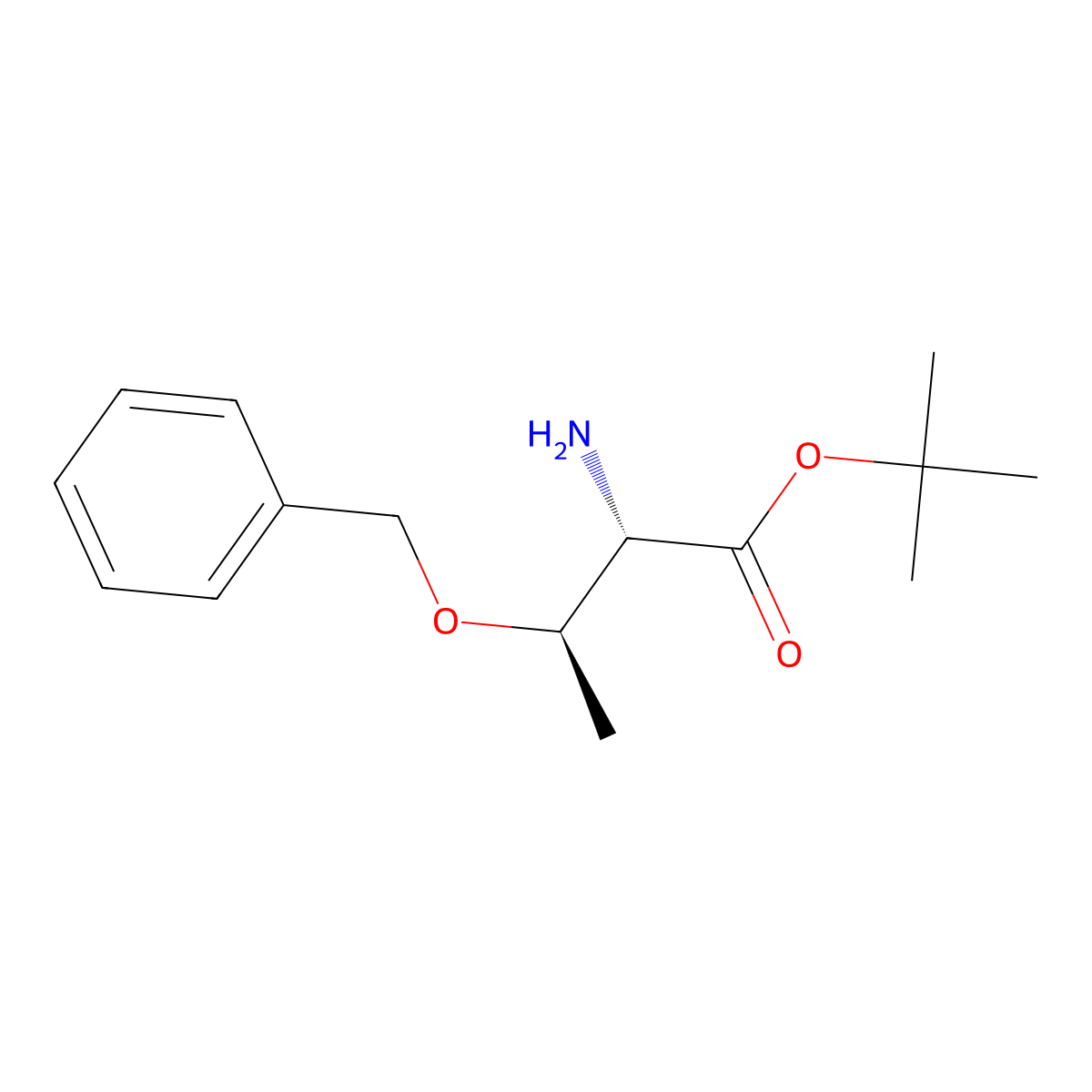 tert-butyl (2S,3R)-2-amino-3-(benzyloxy)butanoate molecular structure, CAS 1273017-08-5