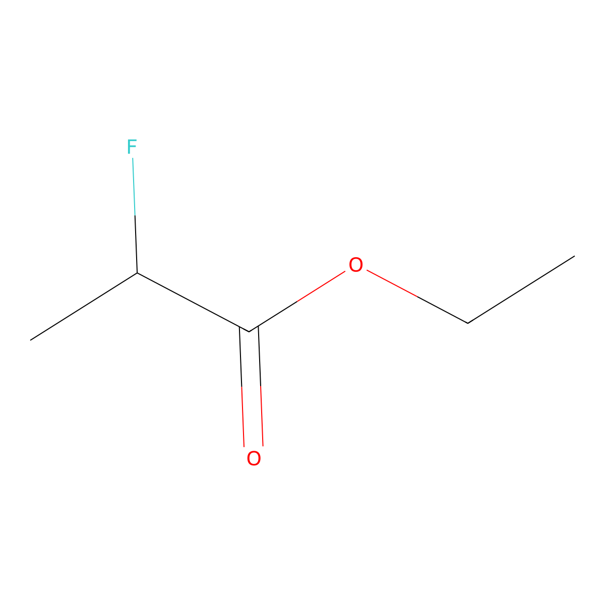 Ethyl 2-Fluoropropionate molecular structure, CAS 127306-59-6