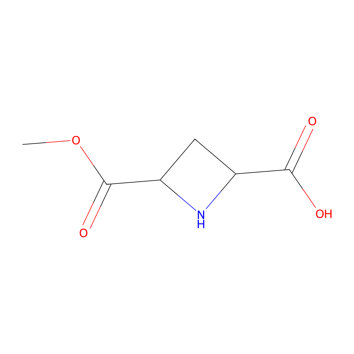 (2R,4S)-4-(Methoxycarbonyl)azetidine-2-carboxylic acid molecular structure, CAS 127310-54-7