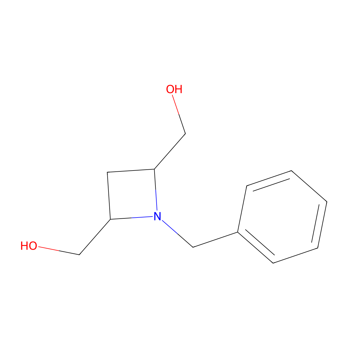 (1-Benzylazetidine-2,4-diyl)dimethanol molecular structure, CAS 127310-66-1