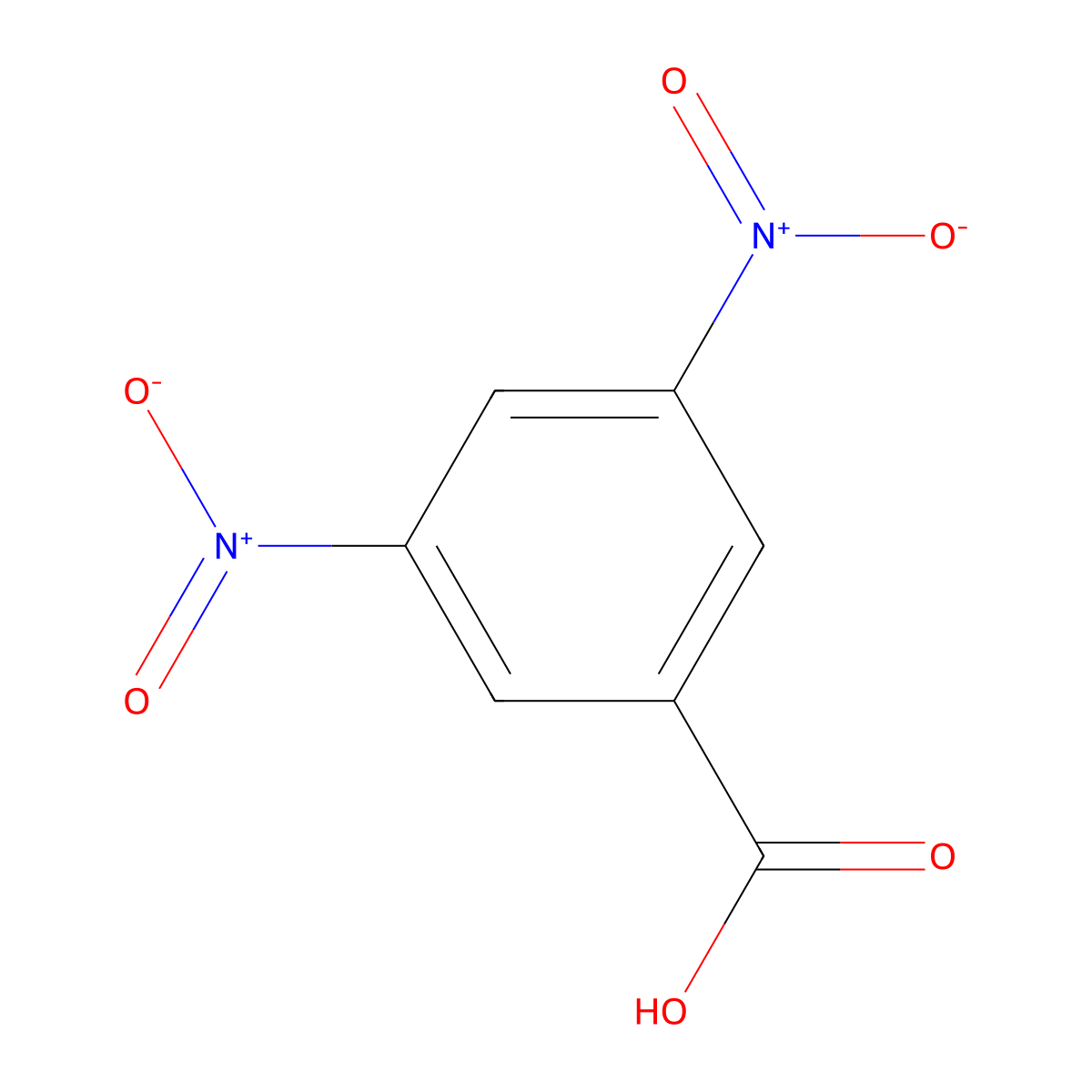 3,5-Dinitrobenzoic acid molecular structure, CAS 127312-04-3