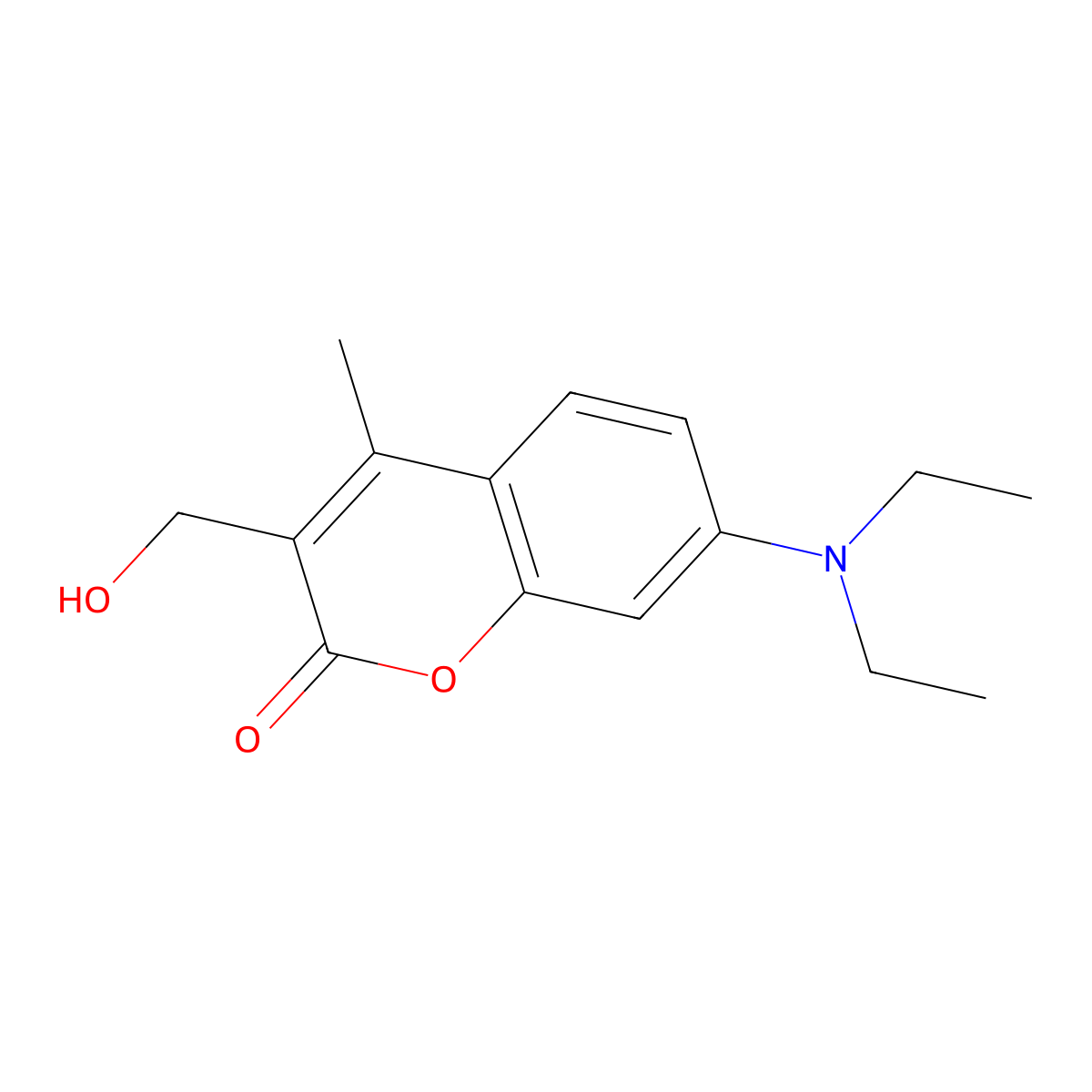 7-(Diethylamino)-3-(hydroxymethyl)-4-methyl-2H-1-benzopyran-2-one molecular structure, CAS 127321-51-1