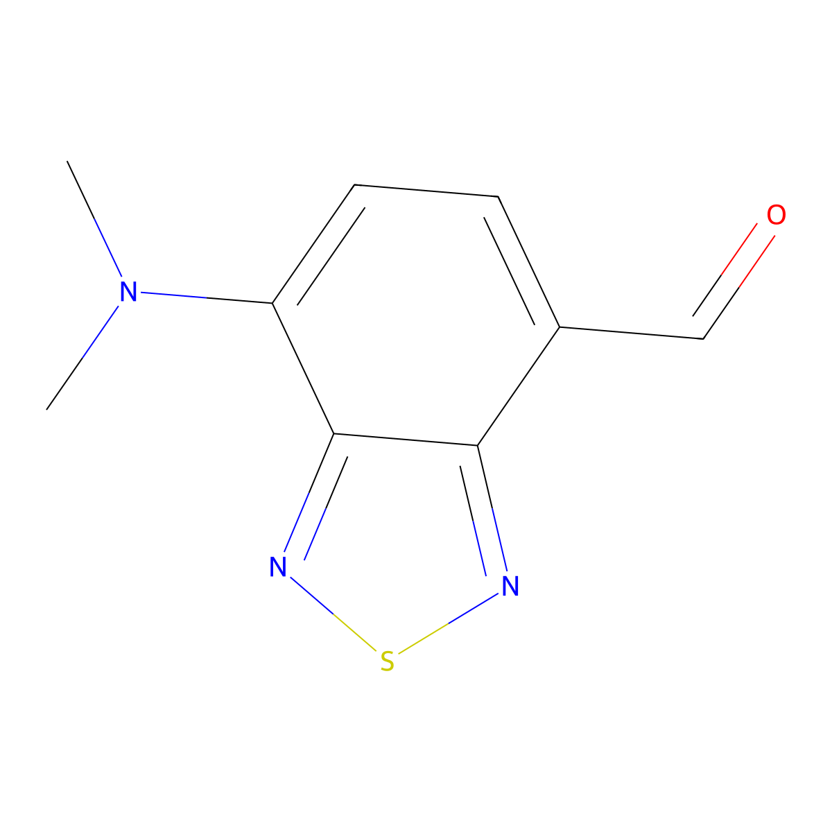 7-(Dimethylamino)benzo[C][1,2,5]thiadiazole-4-carbaldehyde molecular structure, CAS 1273326-17-2