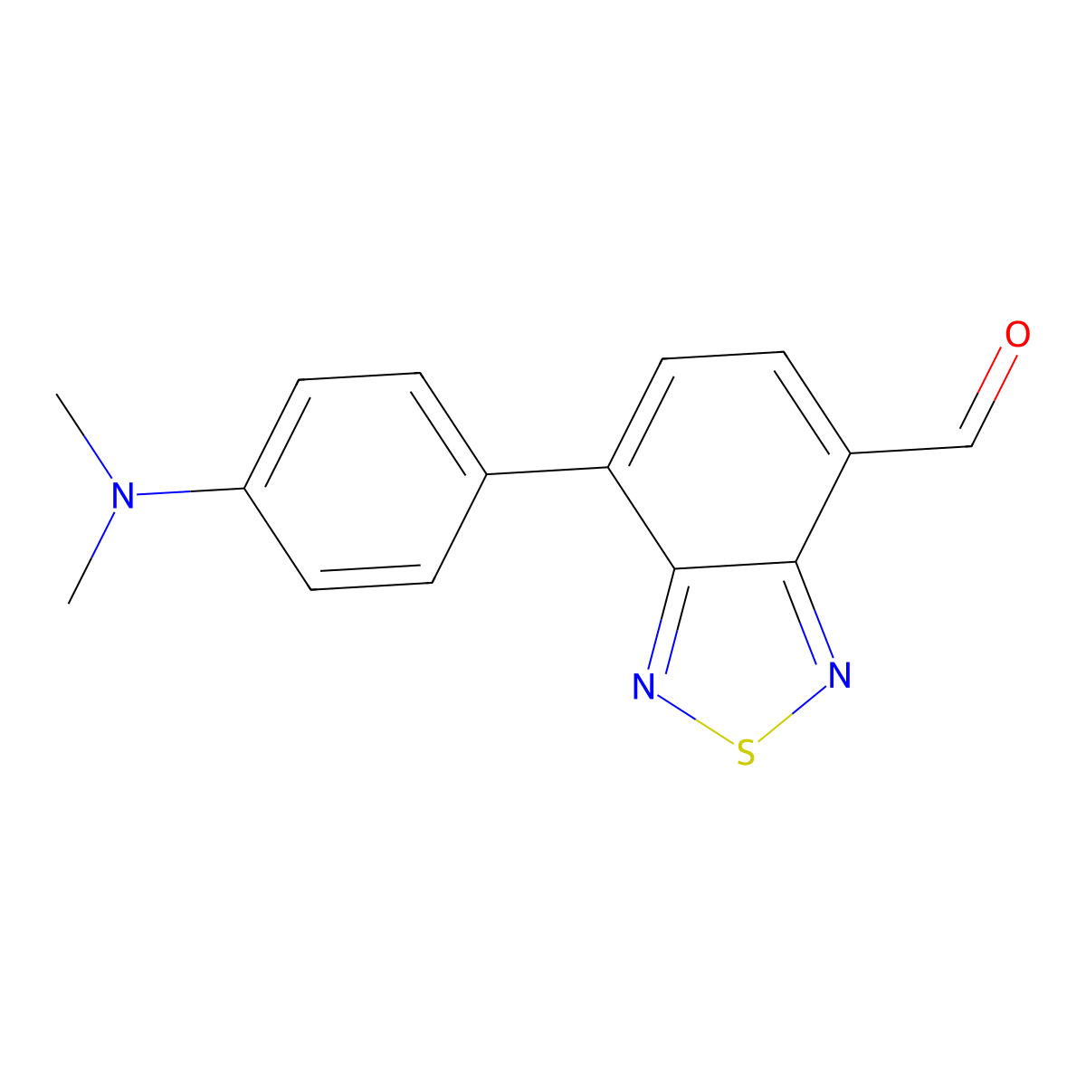 7-(4-(Dimethylamino)phenyl)benZo[c][1,2,5]thiadiaZole-4-carbaldehyde molecular structure, CAS 1273326-18-3