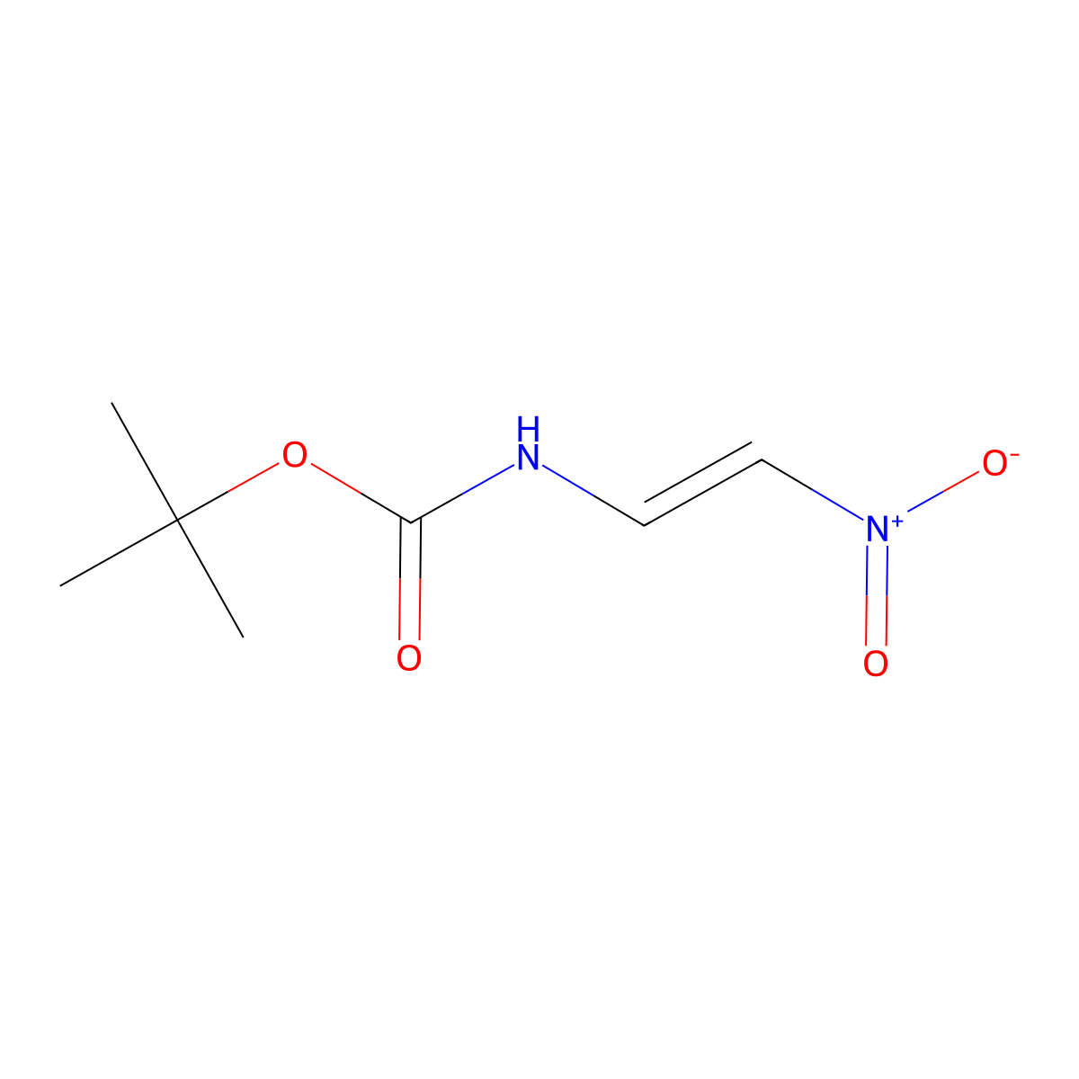 tert-Butyl (2-nitroethenyl)carbamate molecular structure, CAS 1273559-19-5