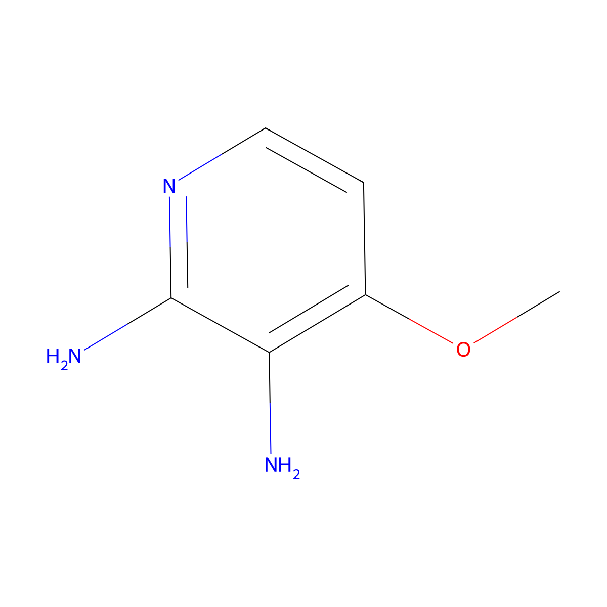 2,3-Diamino-4-methoxypyridine molecular structure, CAS 127356-16-5